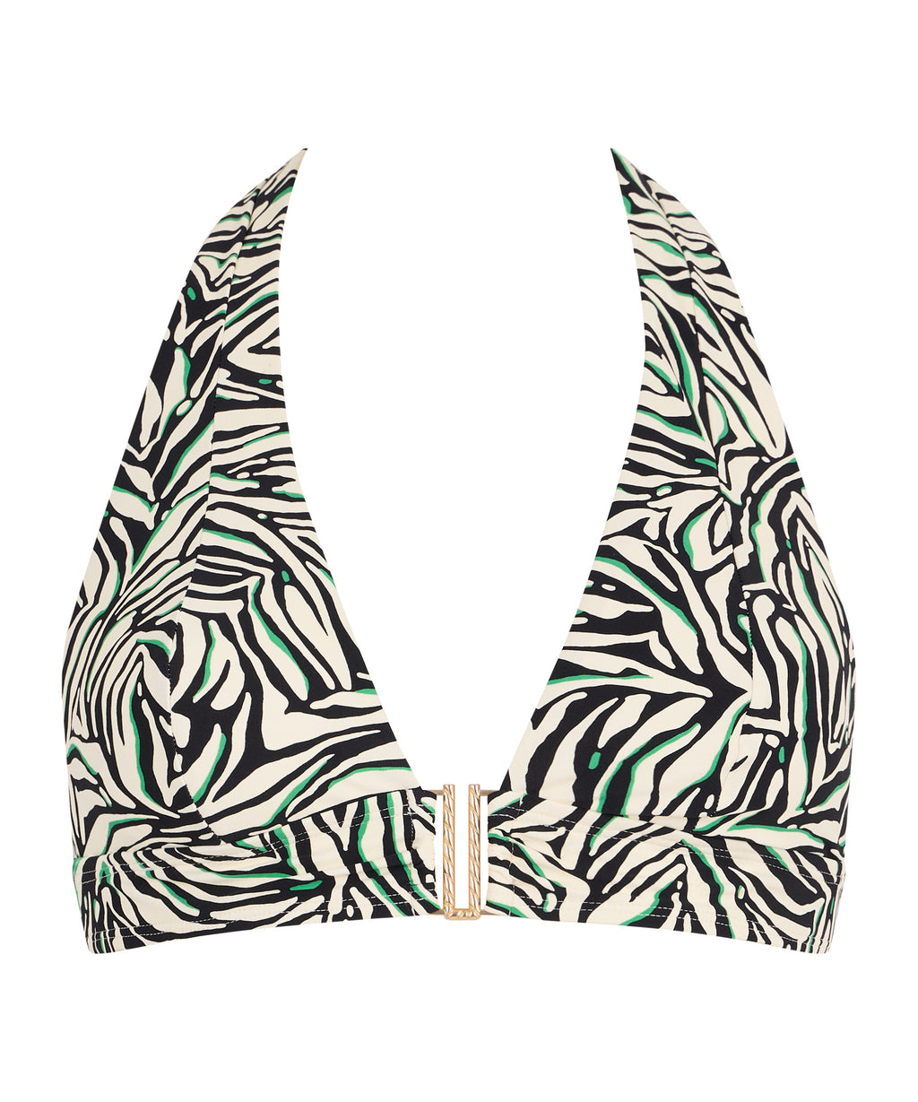 Tropical Splash Haut de maillot de bain Triangle Wild Stripes