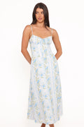 Florencia Midi Dress - Blue Floral