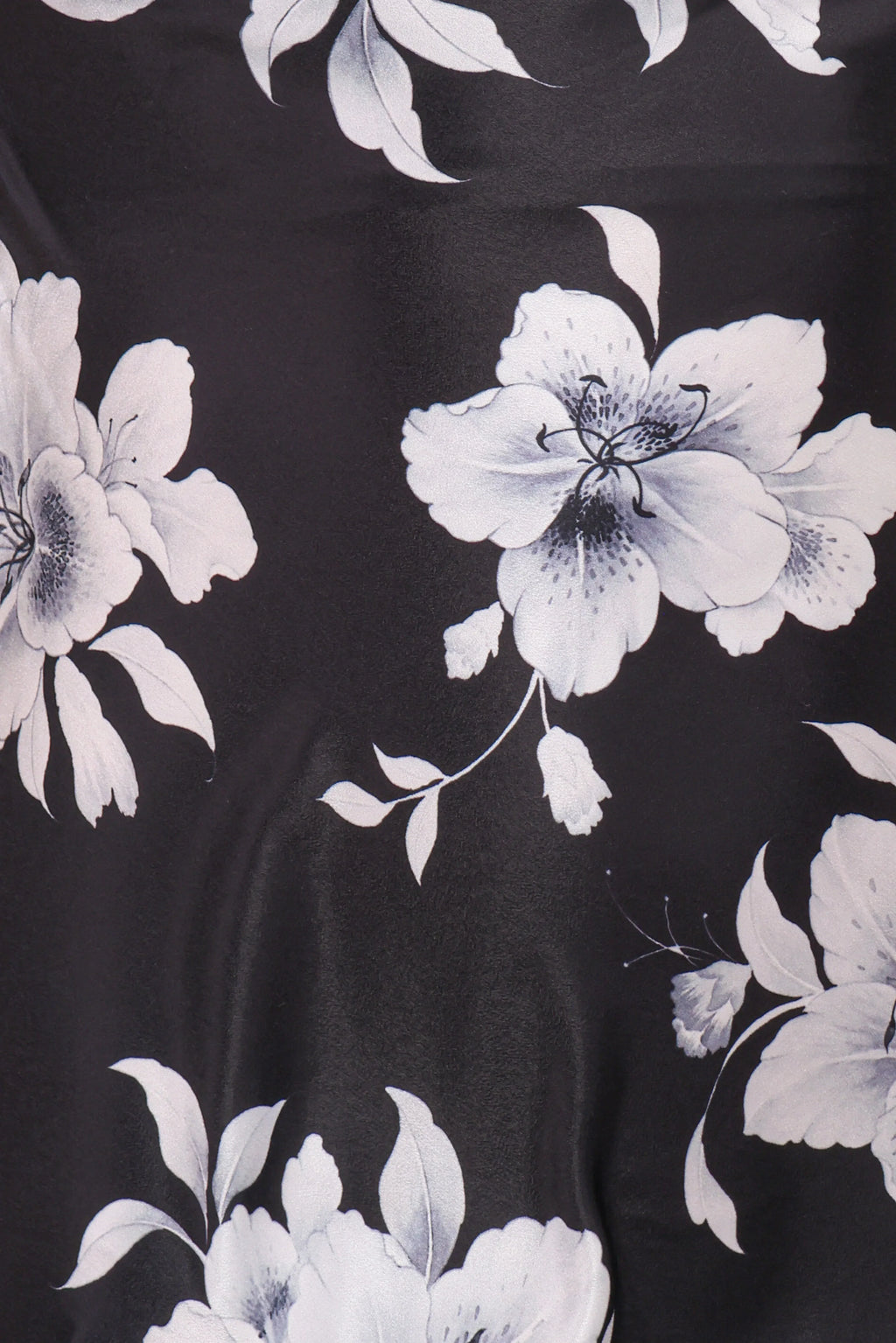 Robe Midi Freida à Licou - Noir Fleuri