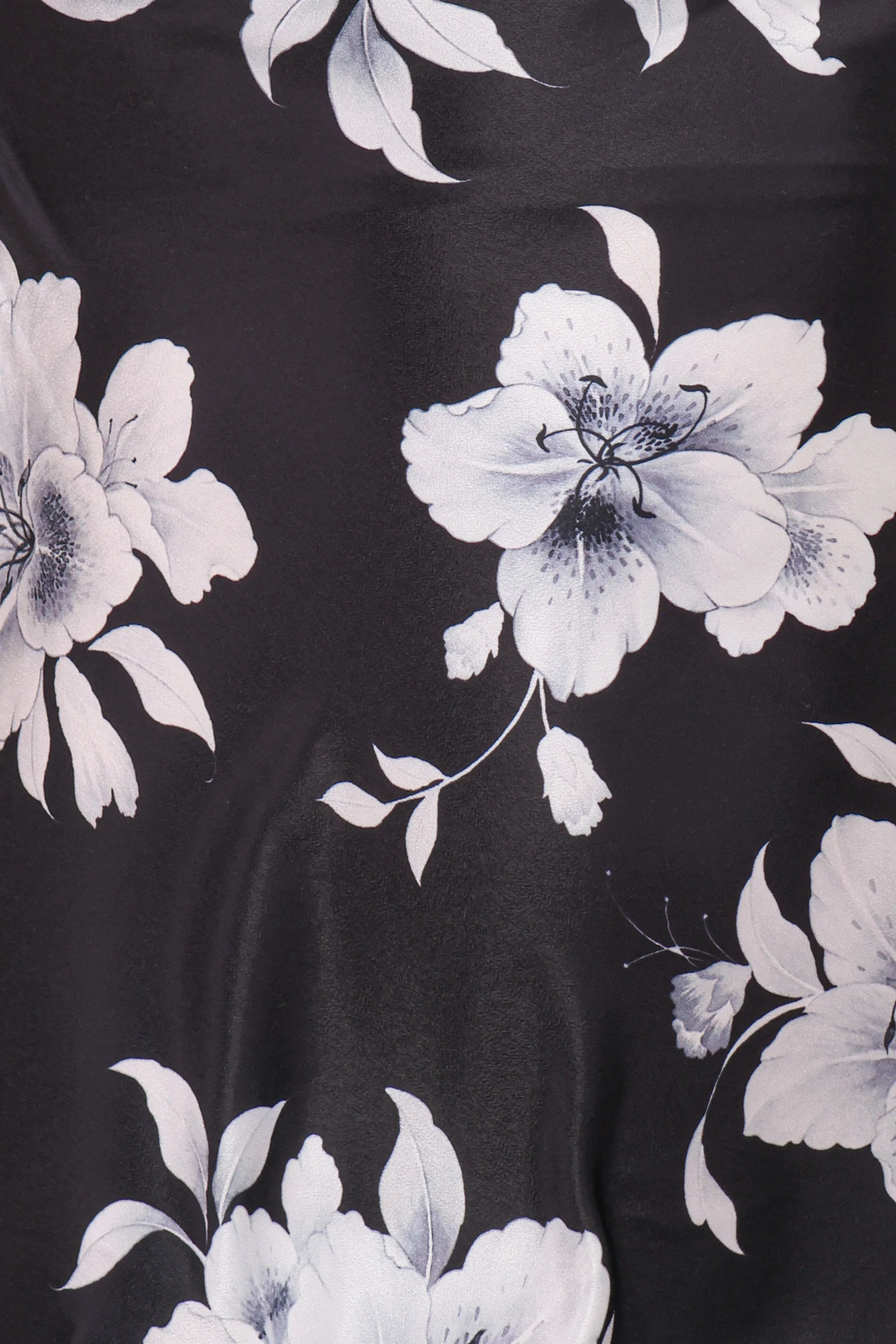 Robe Midi Freida à Licou - Noir Fleuri