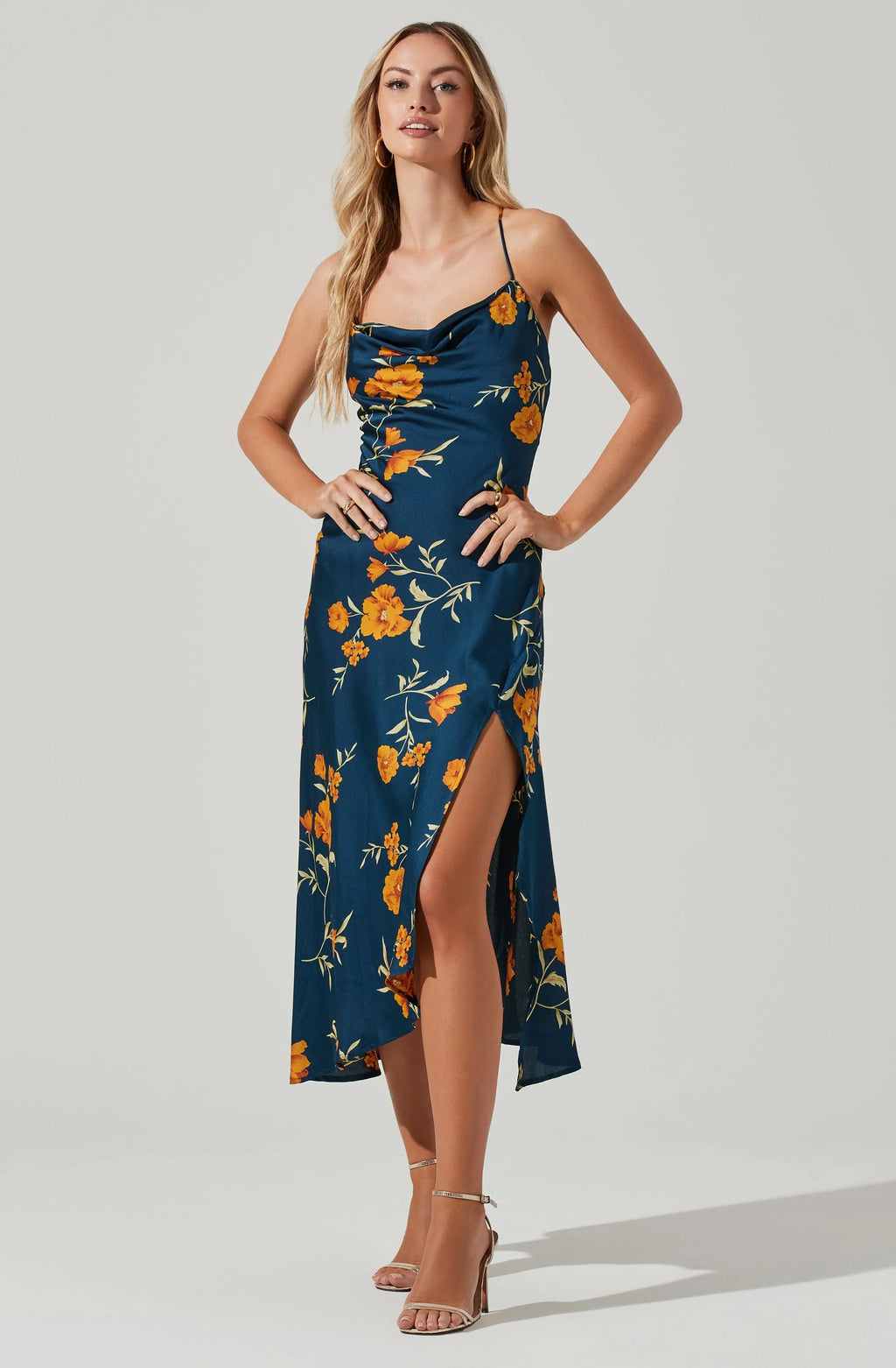 Robe midi florale Gaia