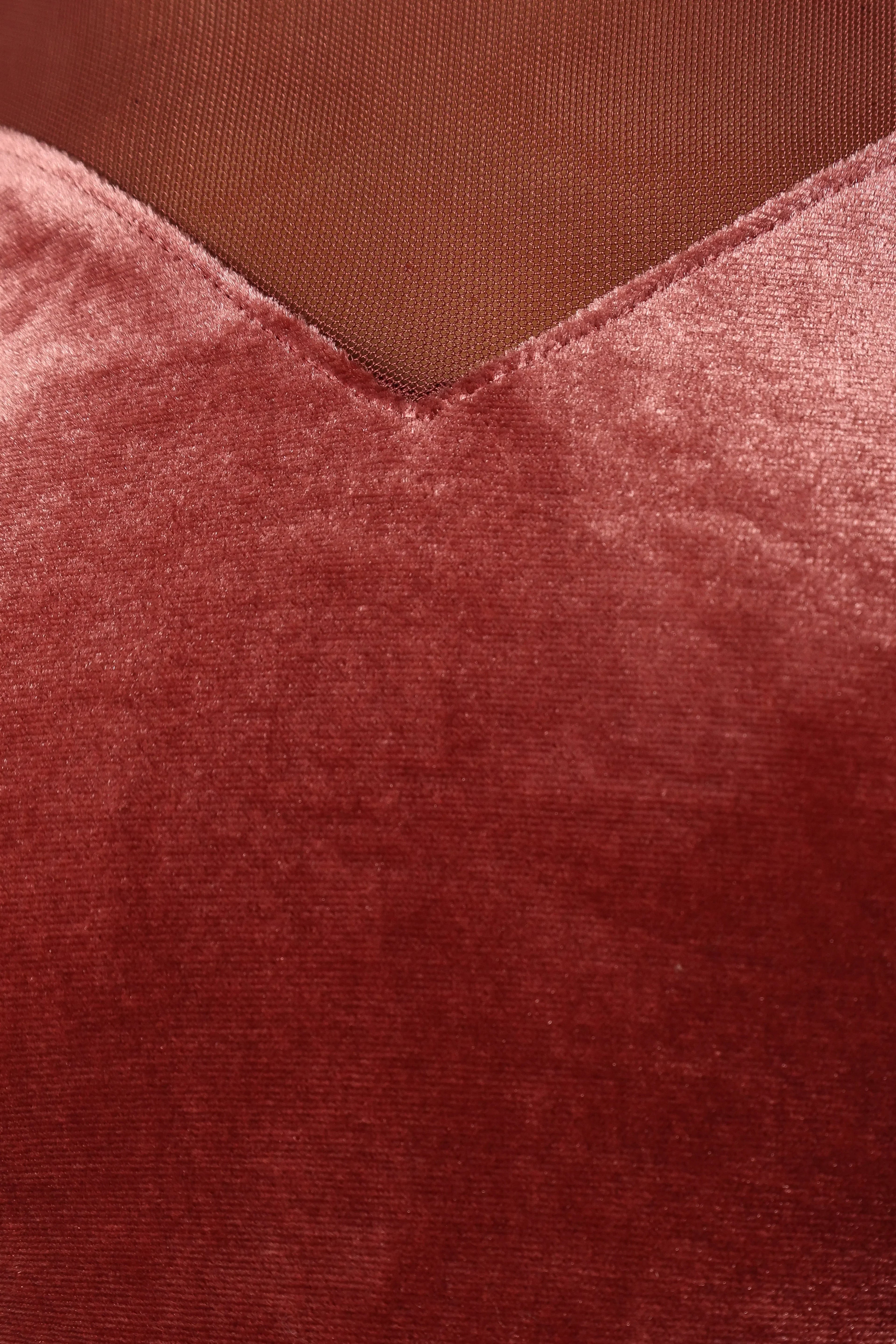 Robe longue à manches longues Jessica - Mauve