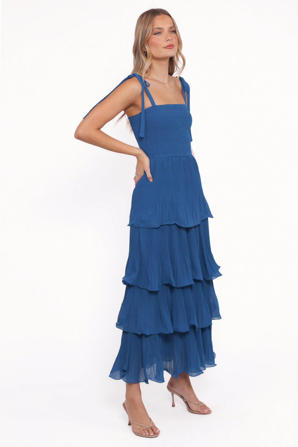 Robe longue Alira – Marine