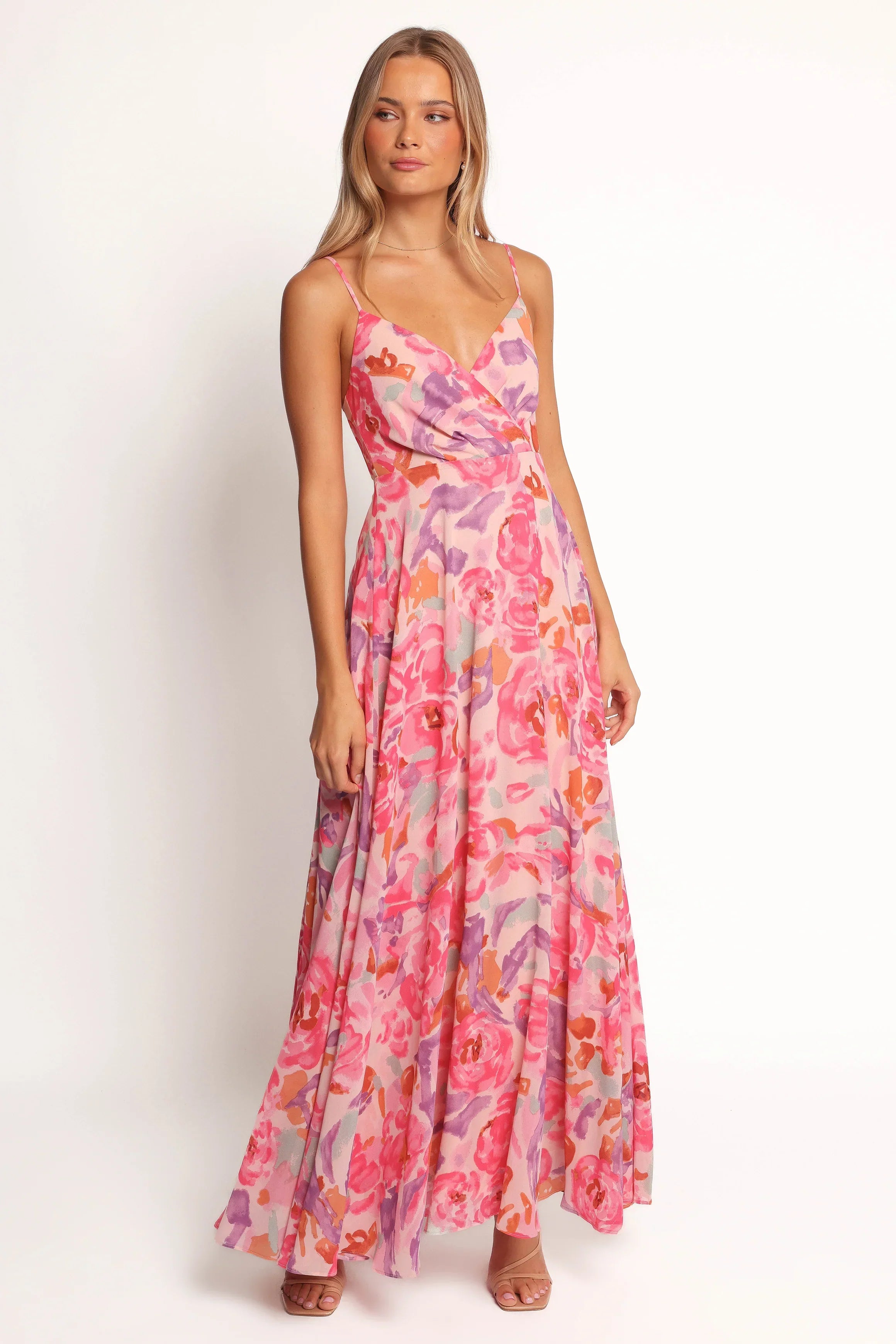 Robe longue Madilyn - Fleurs multicolores