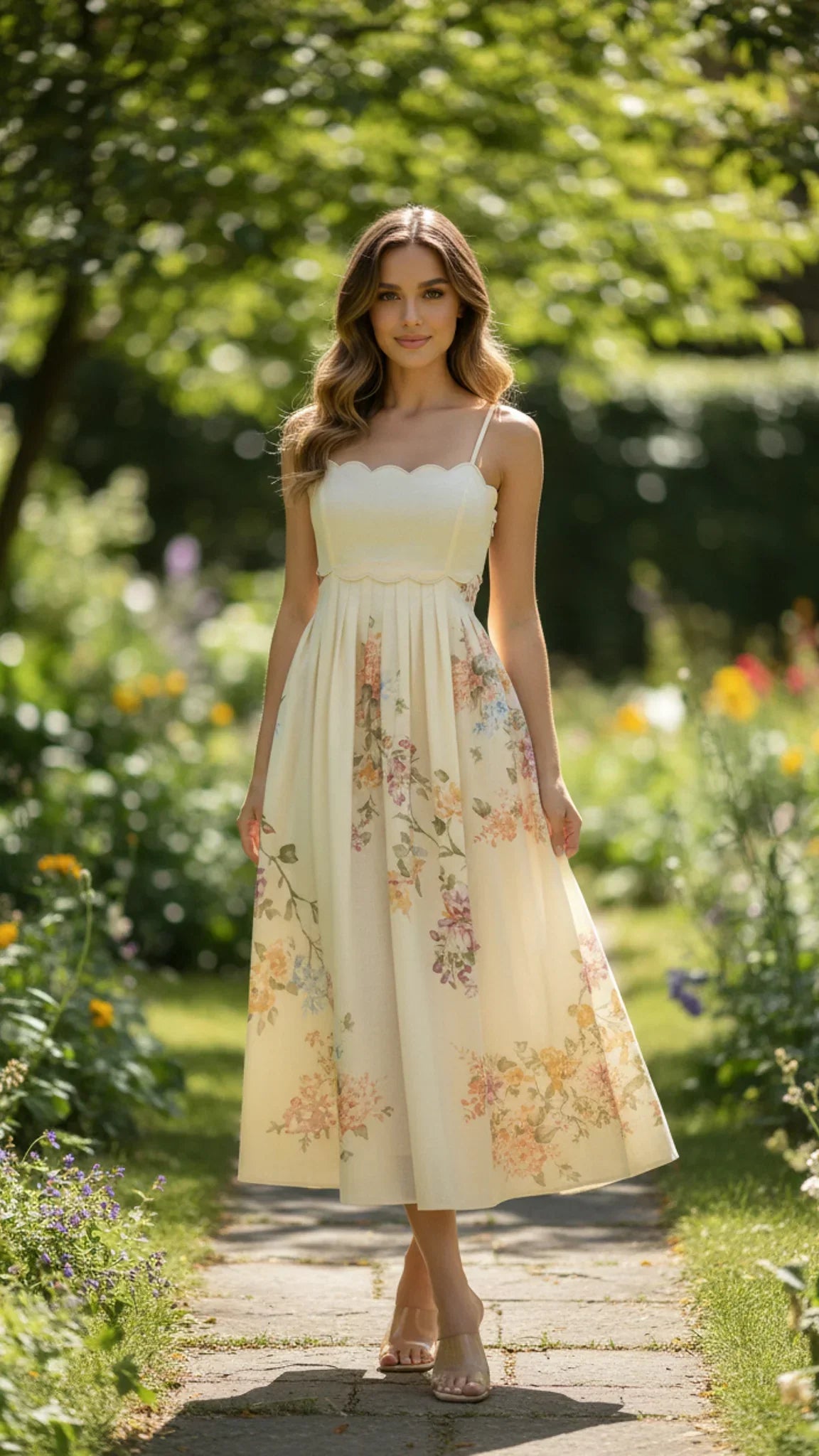 Elowen Floral Midi Dress
