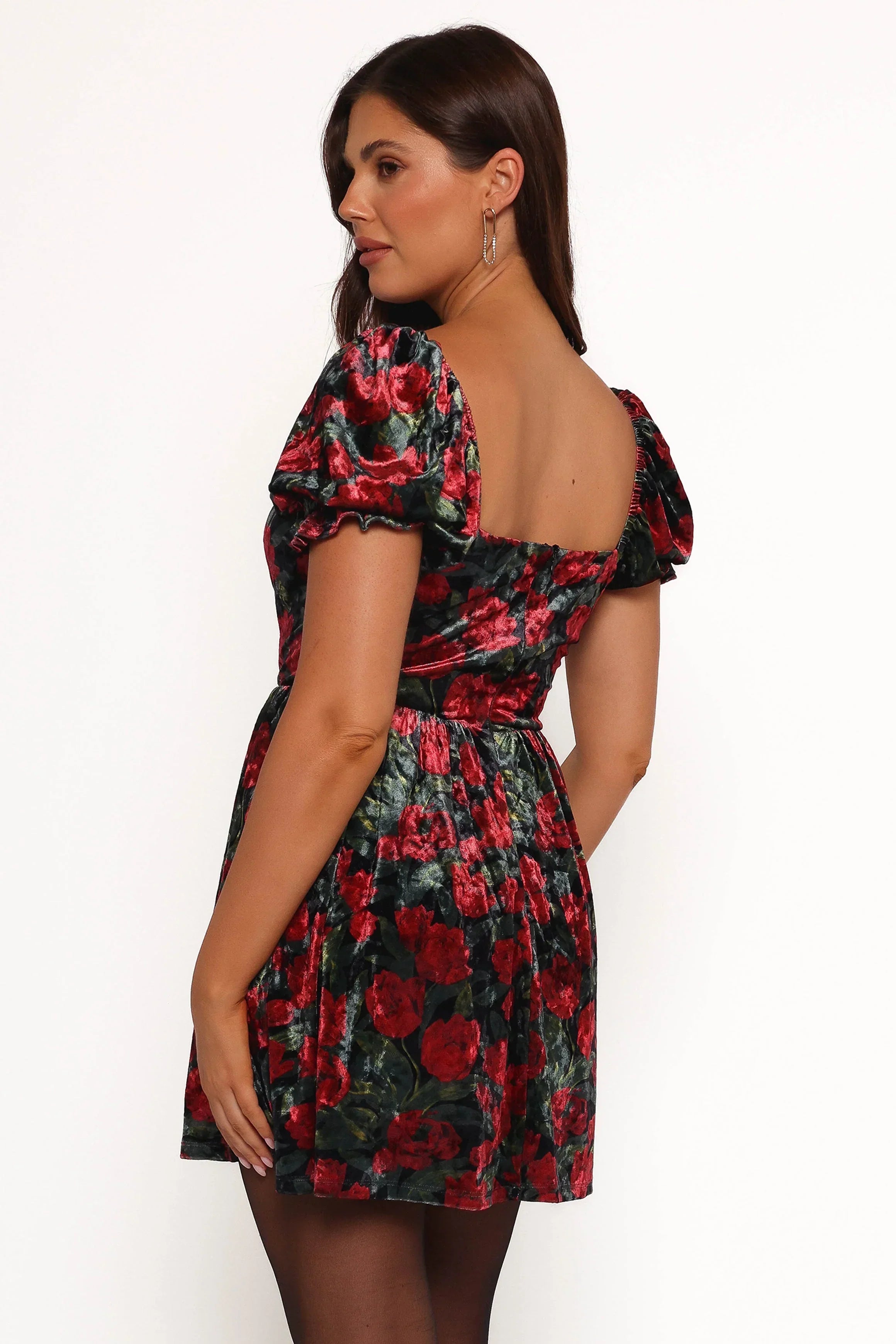 Mini-robe Anders - Noir/Rouge