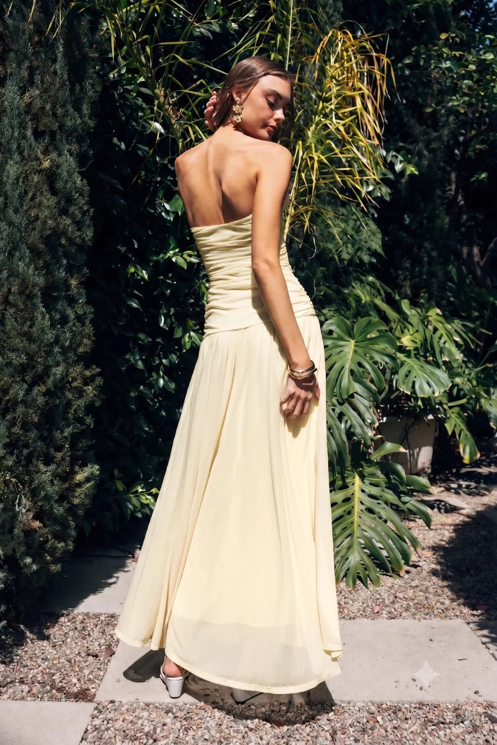 NIA Beverly Mesh Maxi Dress
