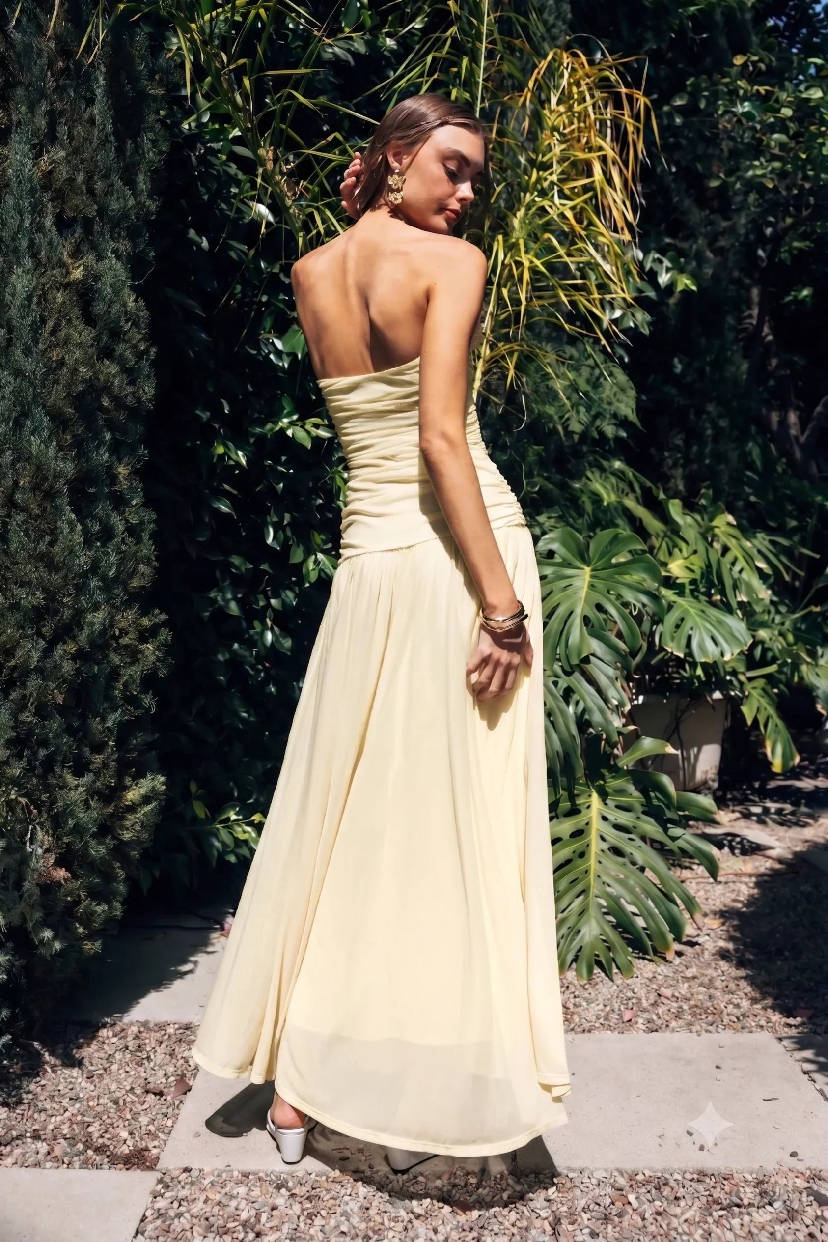 NIA Beverly Mesh Maxi Dress