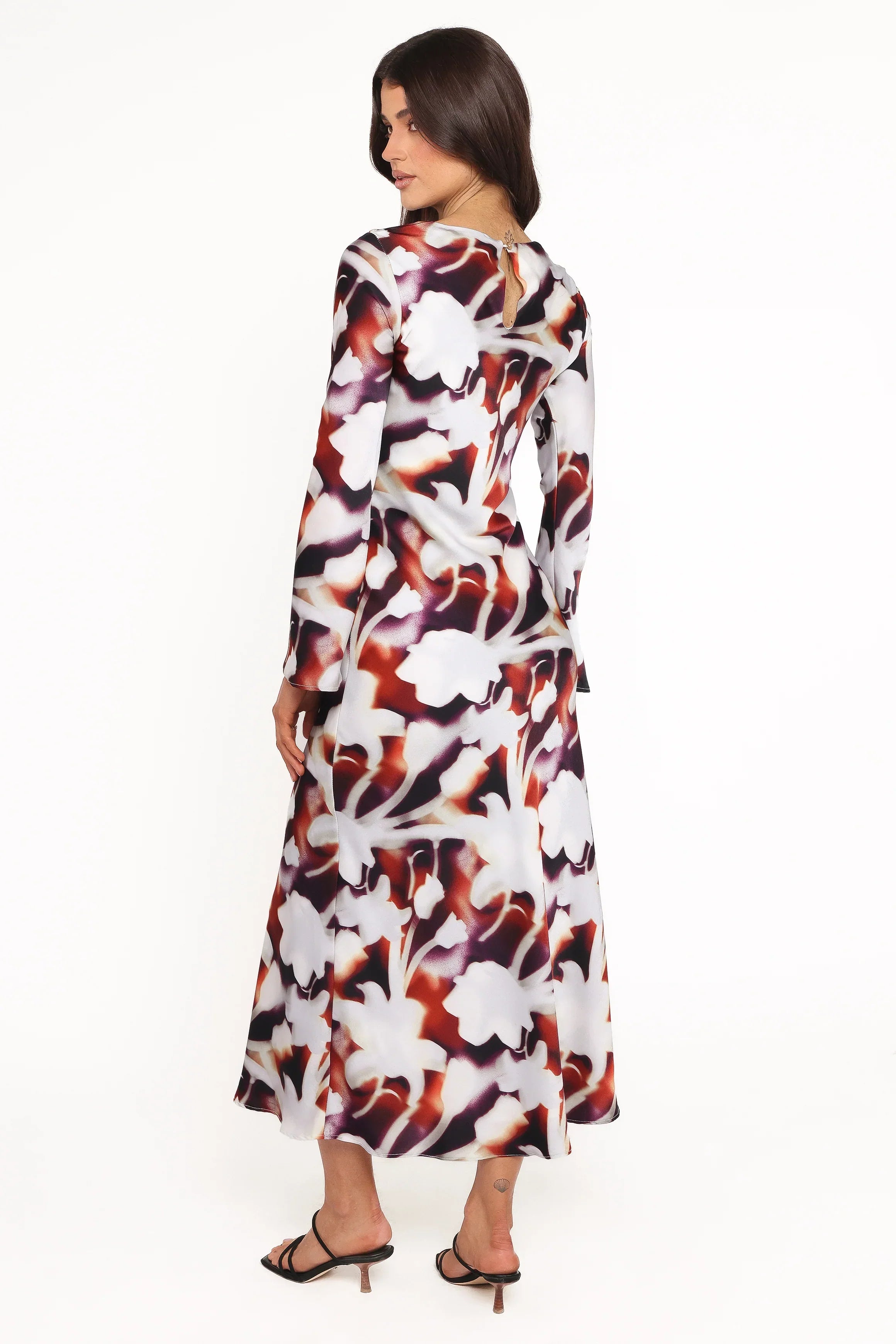 Robe longue Deidre - Imprimé floral flou