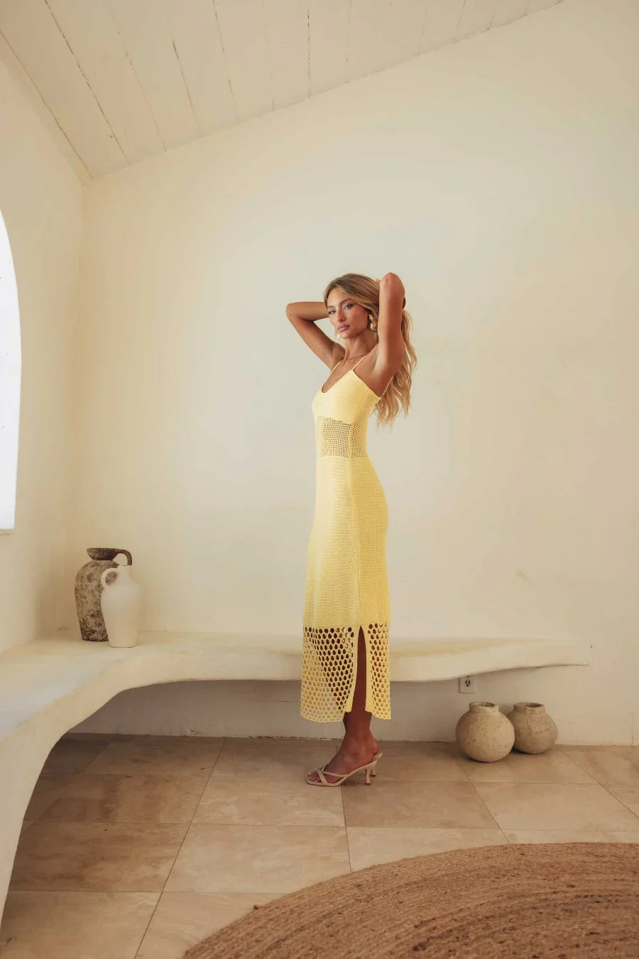 Robe longue Alondra en crochet