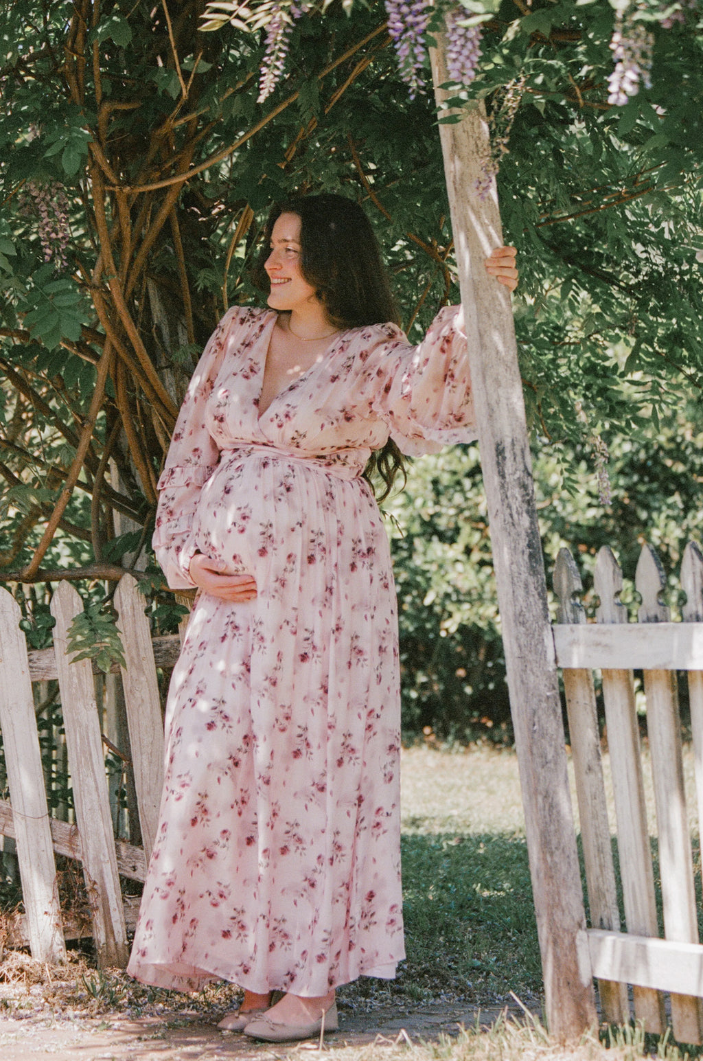 Robe longue Vayla - Rose vif