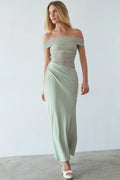 Robe longue en maille Rosalia