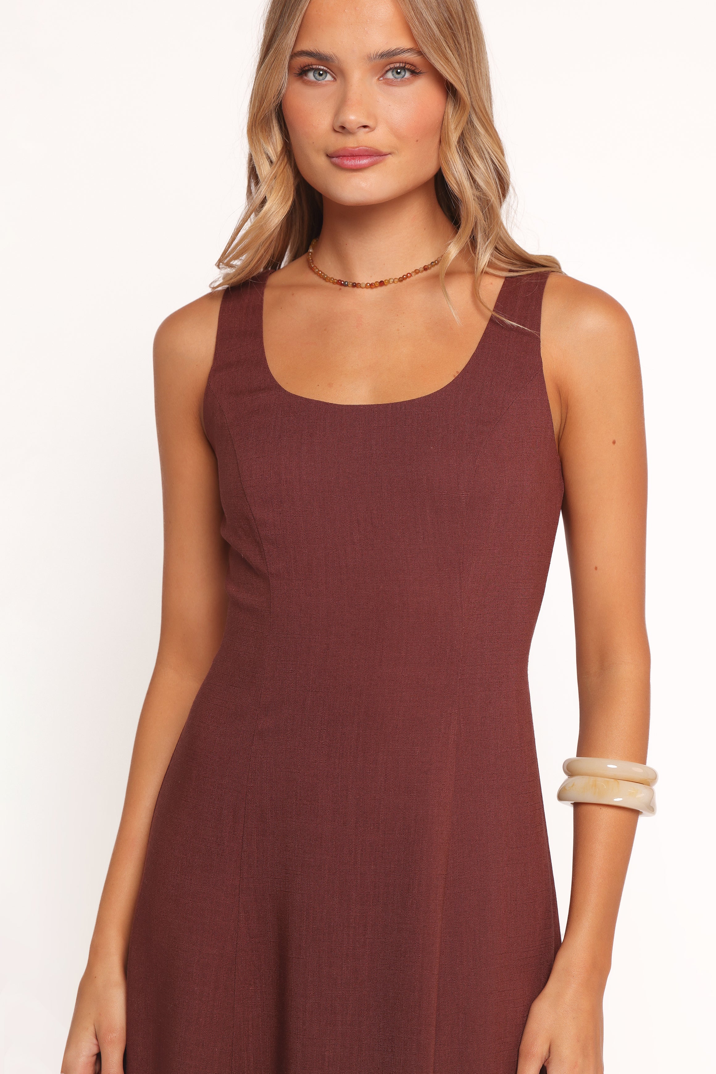 Robe longue Tatum - Chocolat