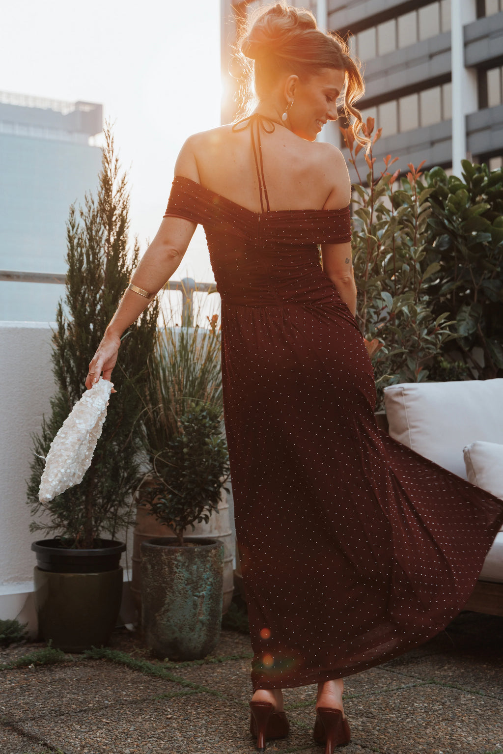 Robe longue Mayven – Bourgogne