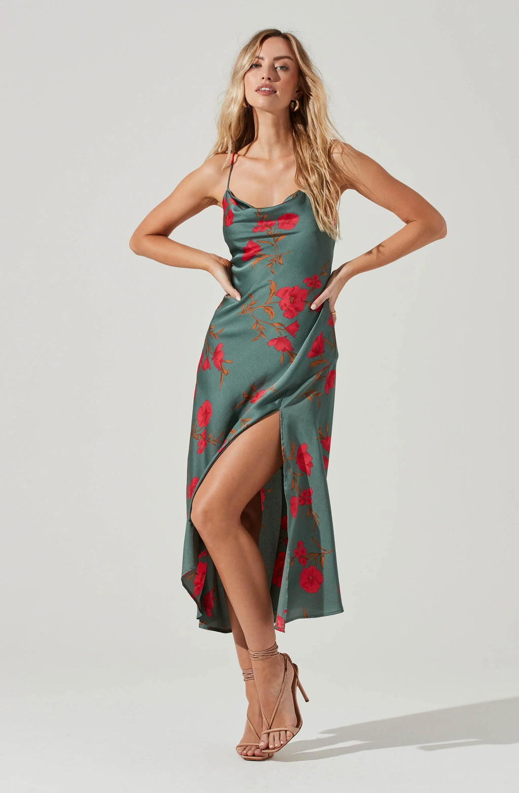 Robe midi florale Gaia
