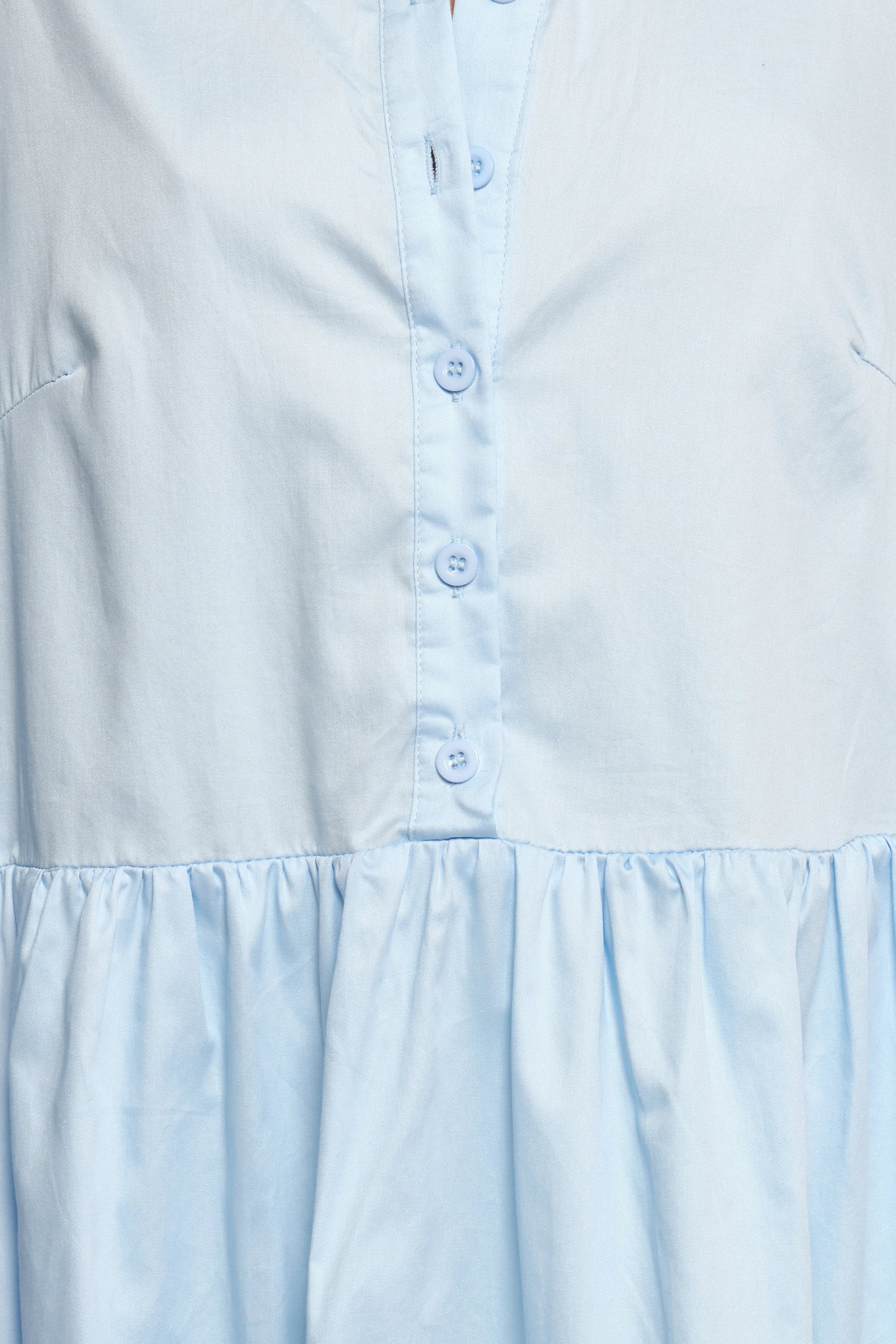 Mini-robe manches longues Carlotta - Bleu