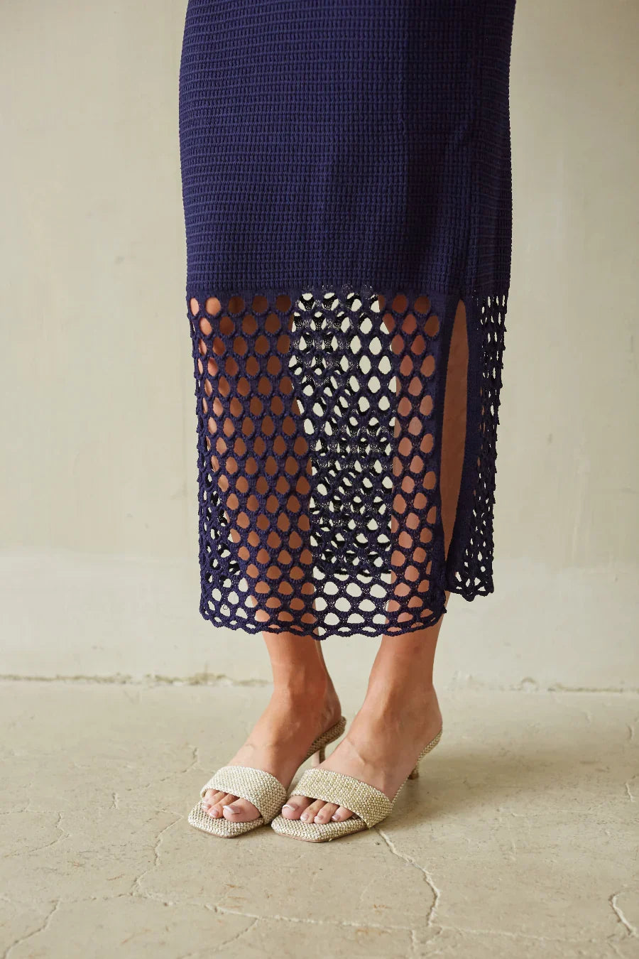 Robe longue Alondra en crochet