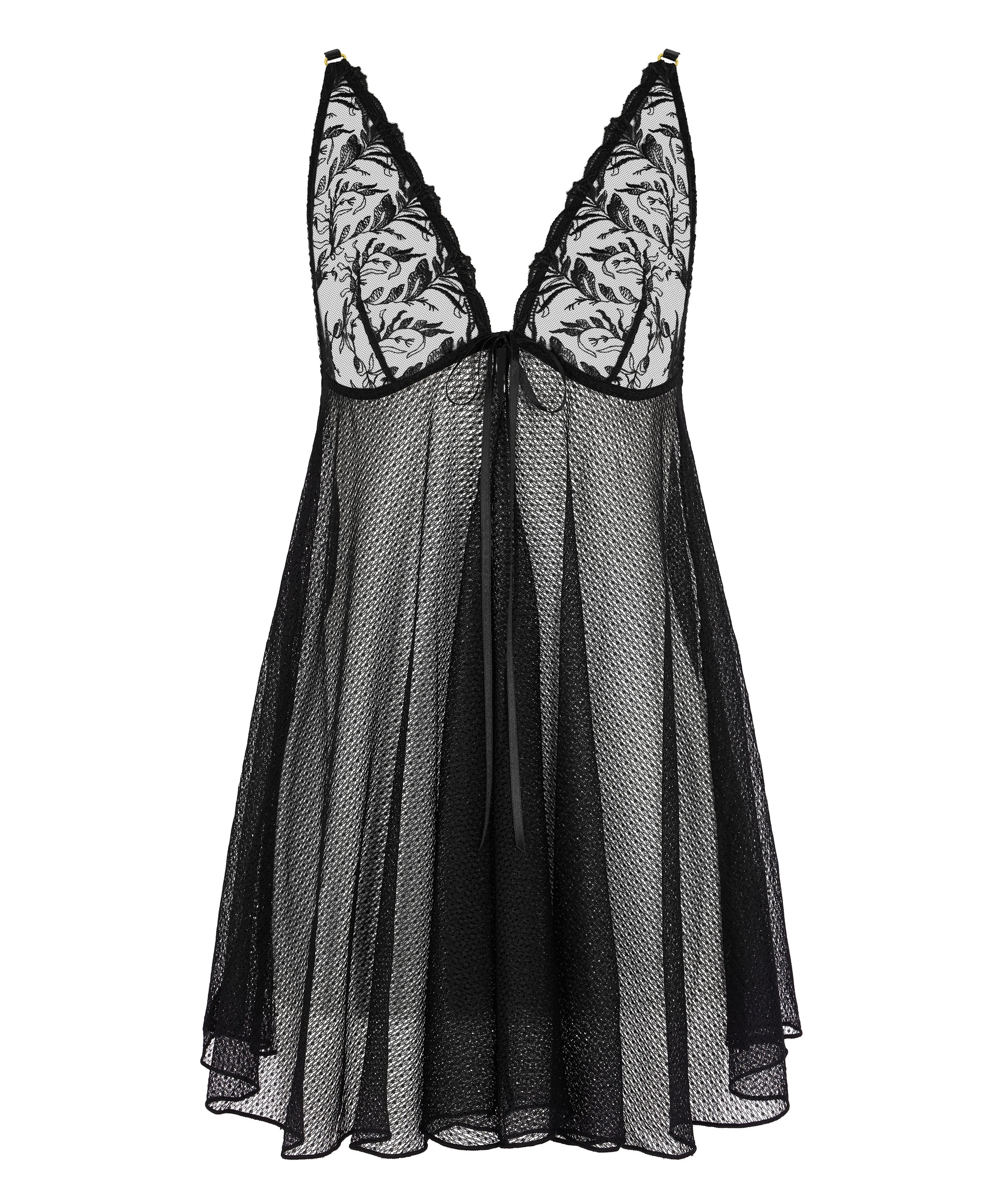 Hidden Treasure Babydoll Black