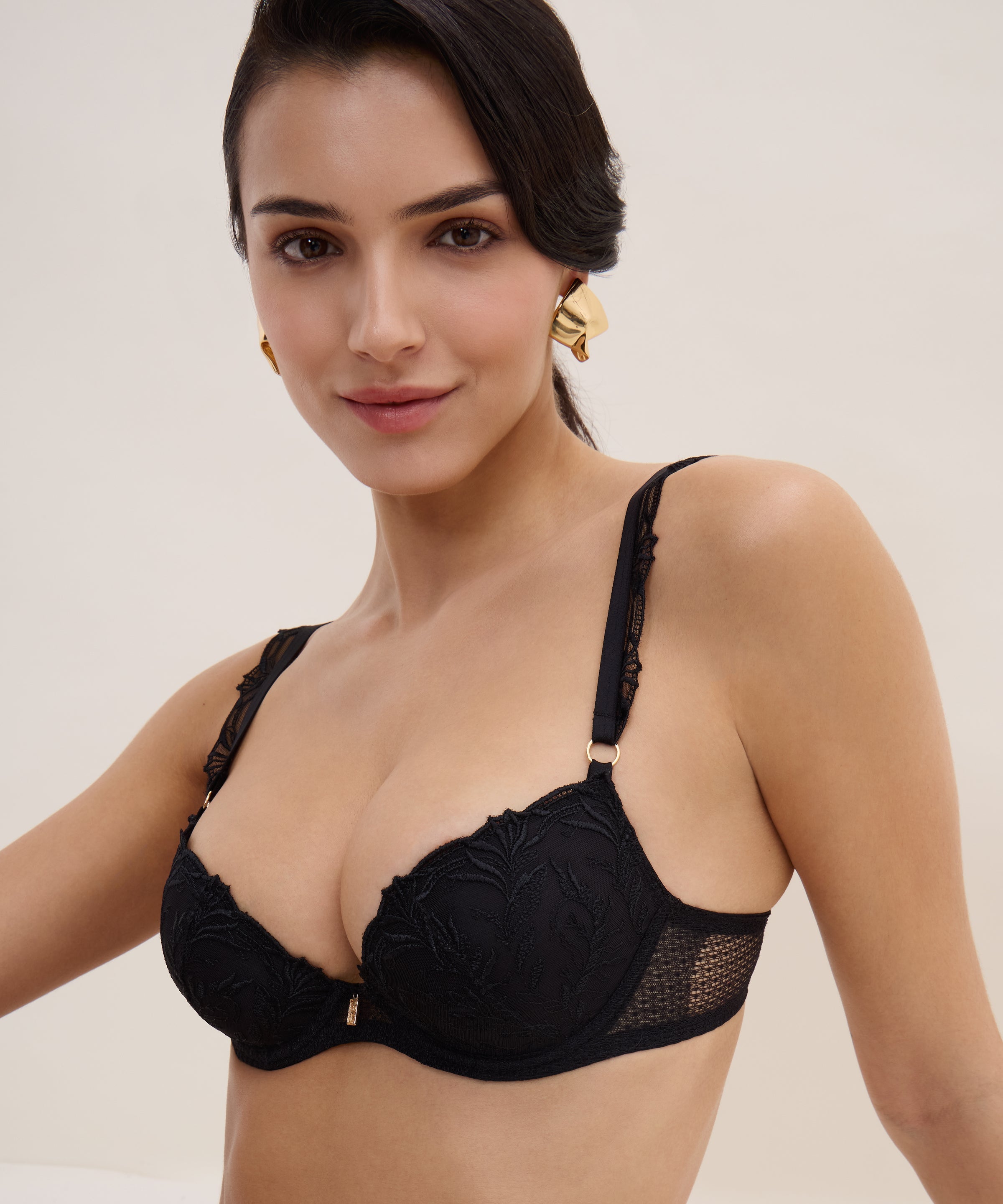 Hidden Treasure Soutien-gorge Push-up coques Black