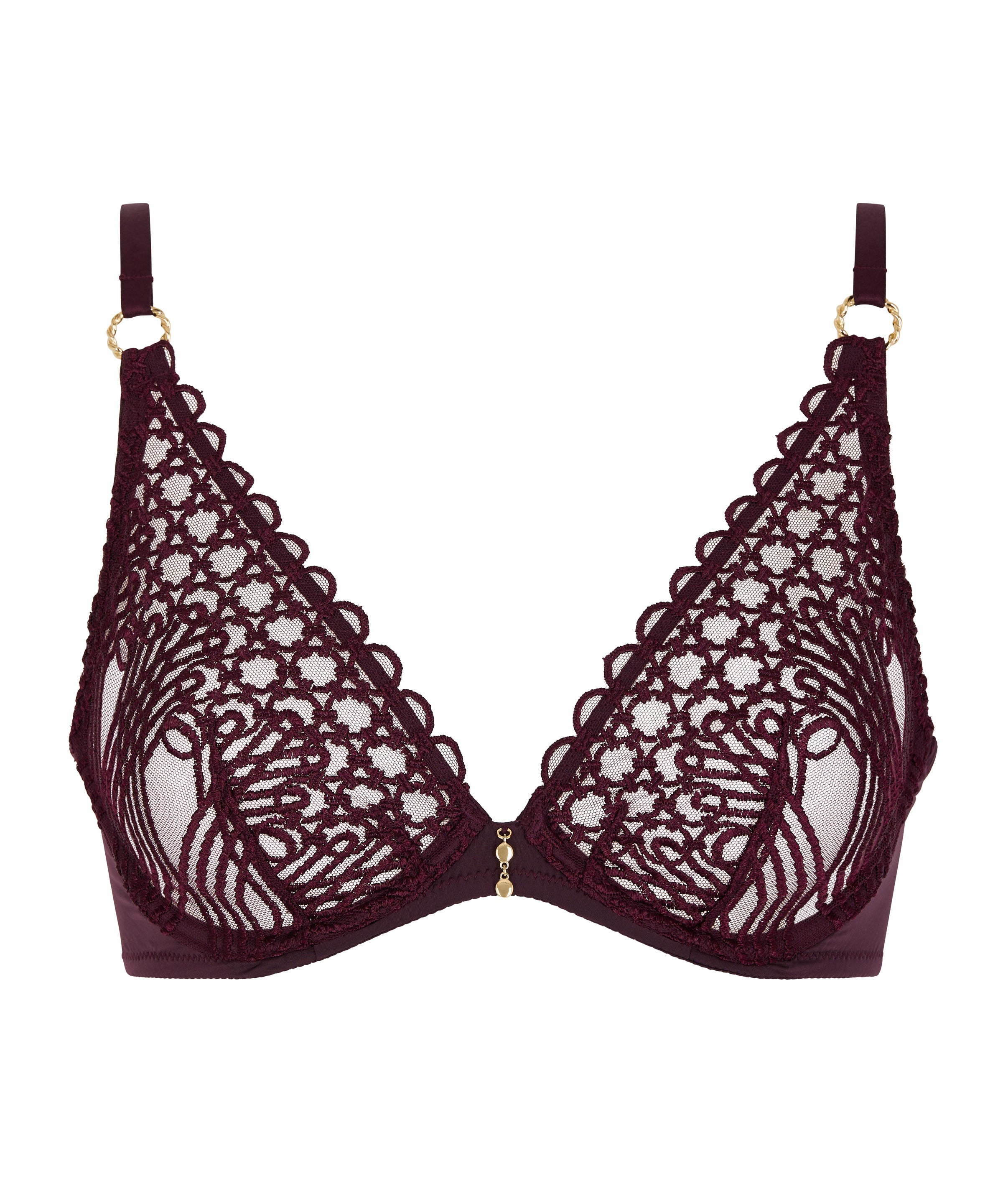 Éloge du Désir Soutien-gorge Triangle avec armatures Deep Berry