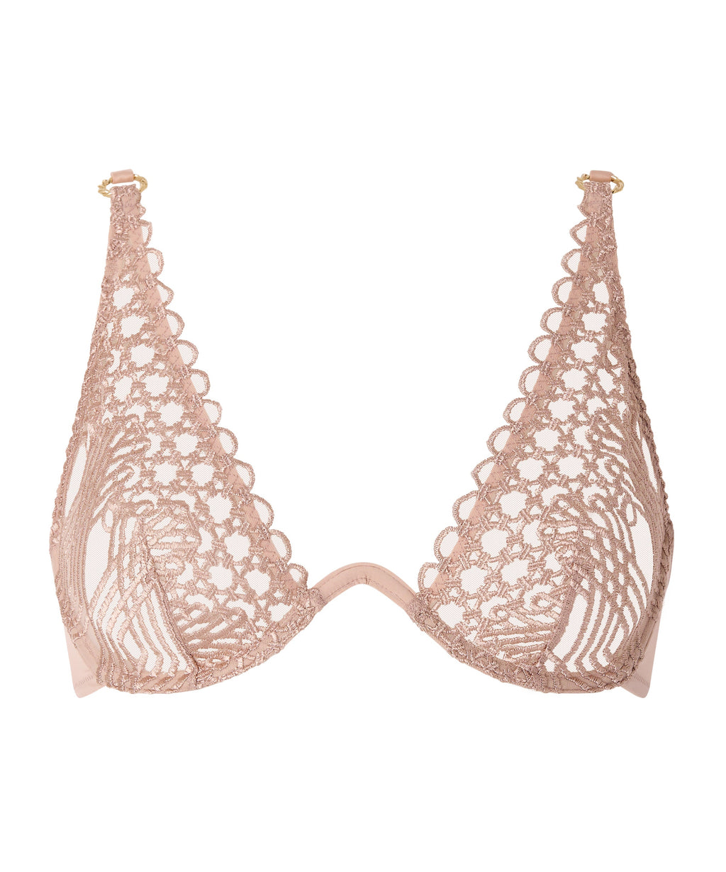 Éloge du Désir Mono-wired triangle bra Misty Blush
