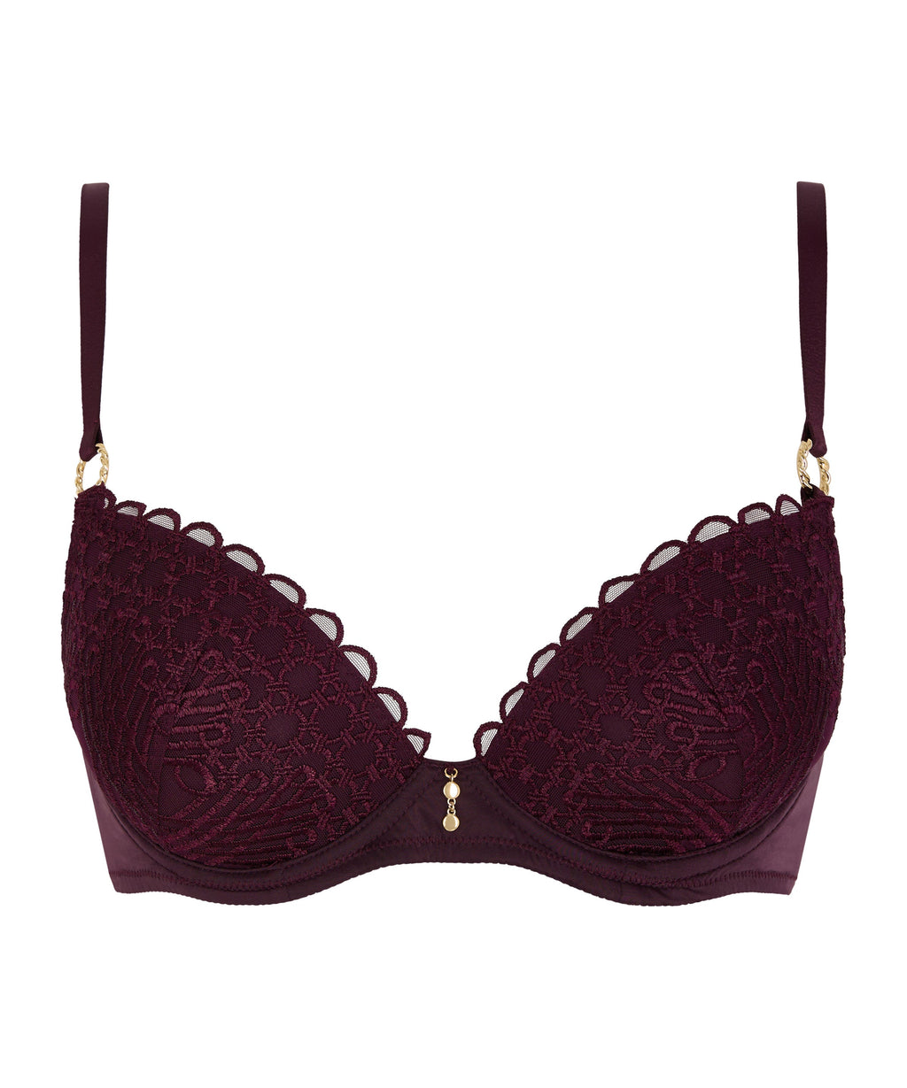 Éloge du Désir Soutien-gorge Push-up coques Deep Berry