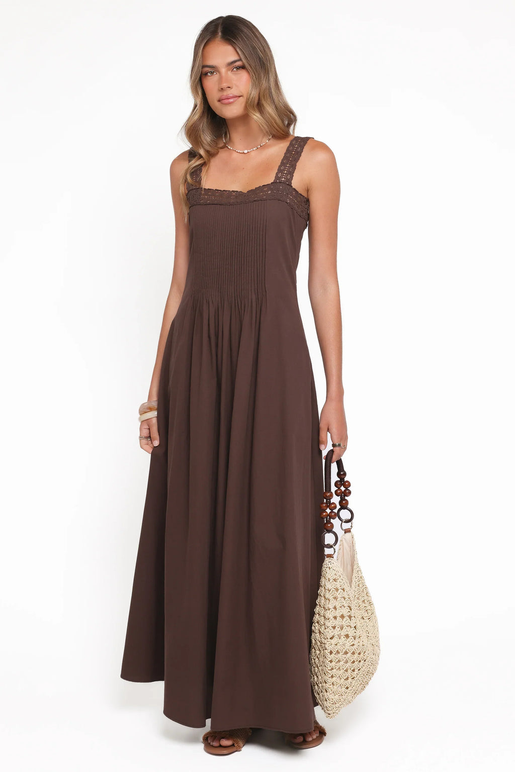 Alandra Maxi Dress - Brown