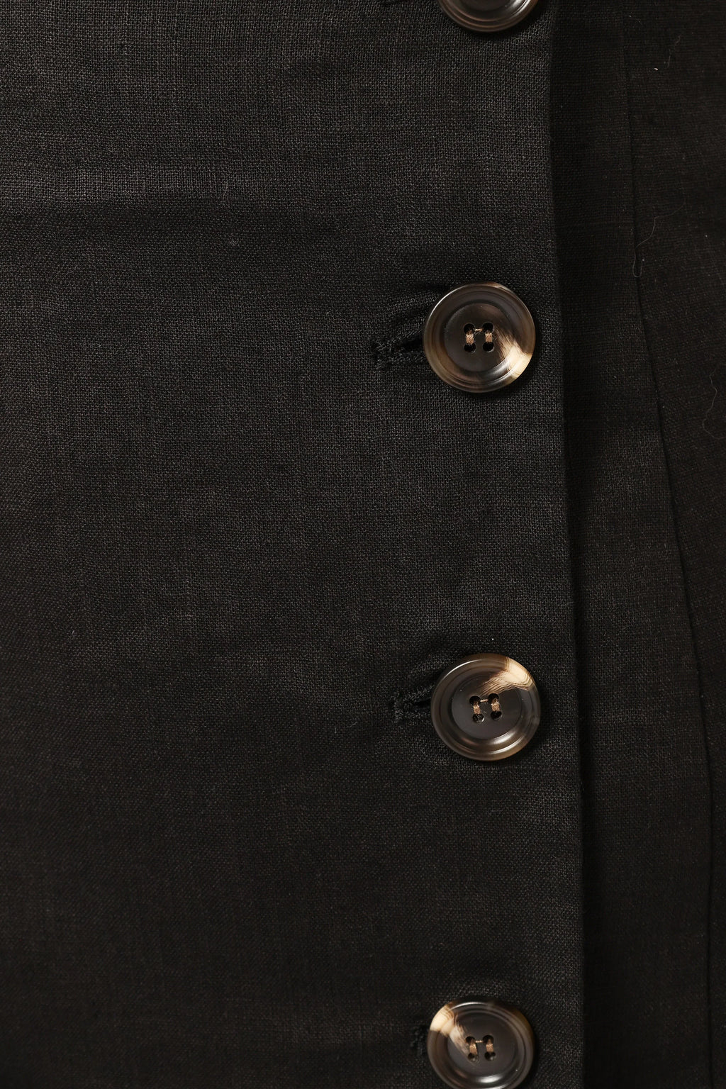 Mini-robe en lin Allegra - Noir