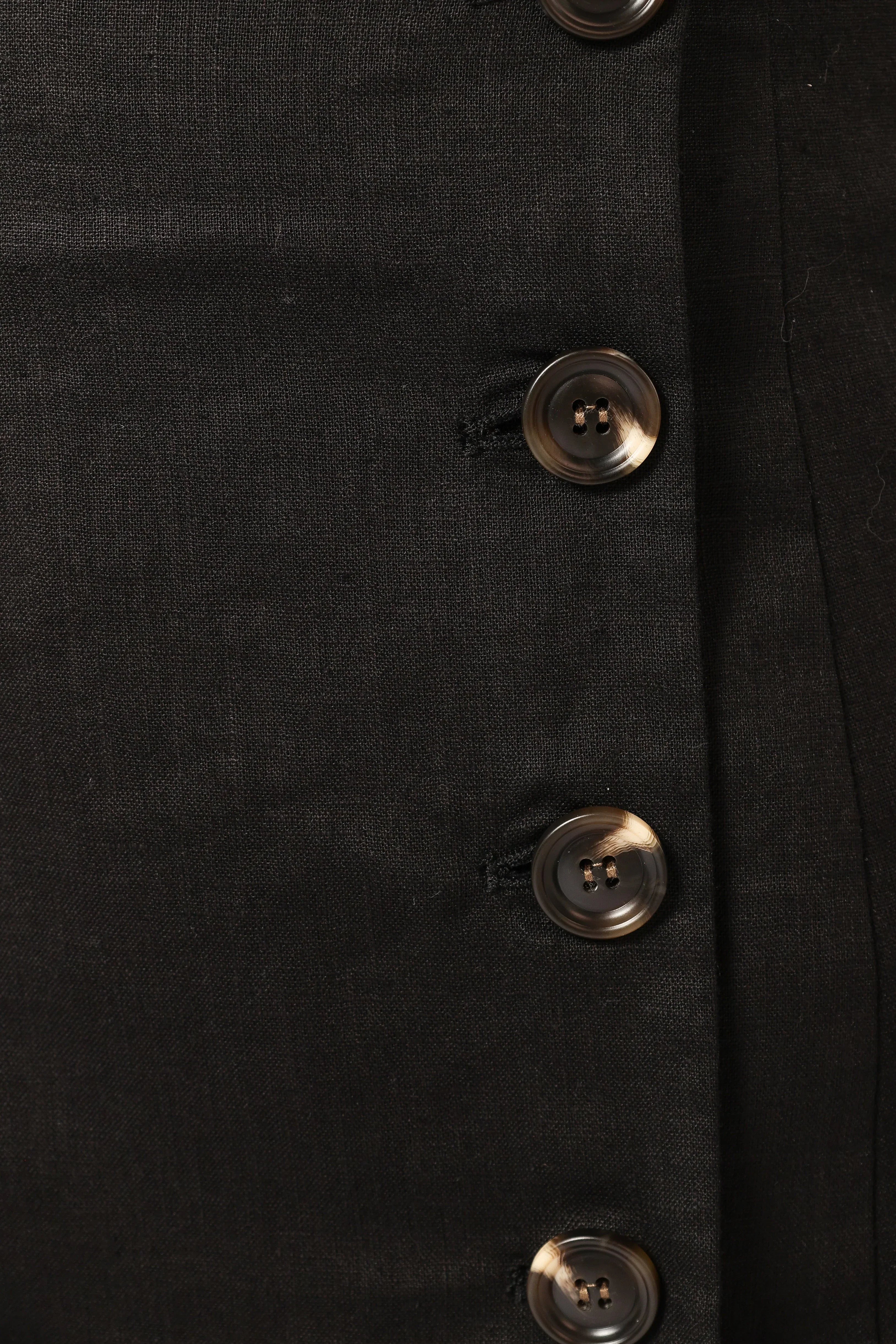 Mini-robe en lin Allegra - Noir