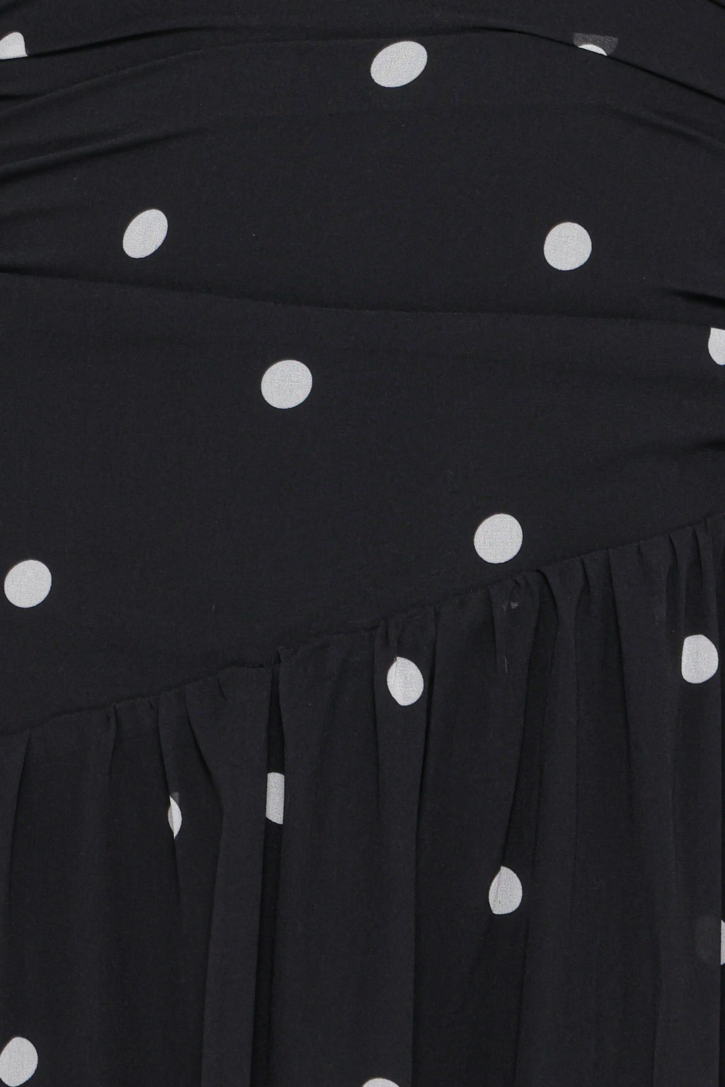 Robe longue Levine - Pois noirs