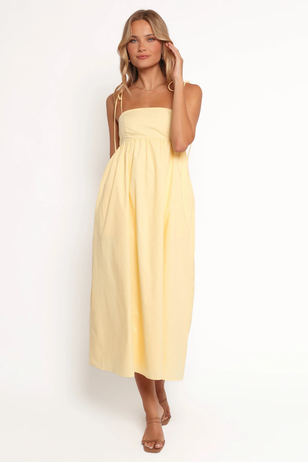 Robe longue Simona - Jaune