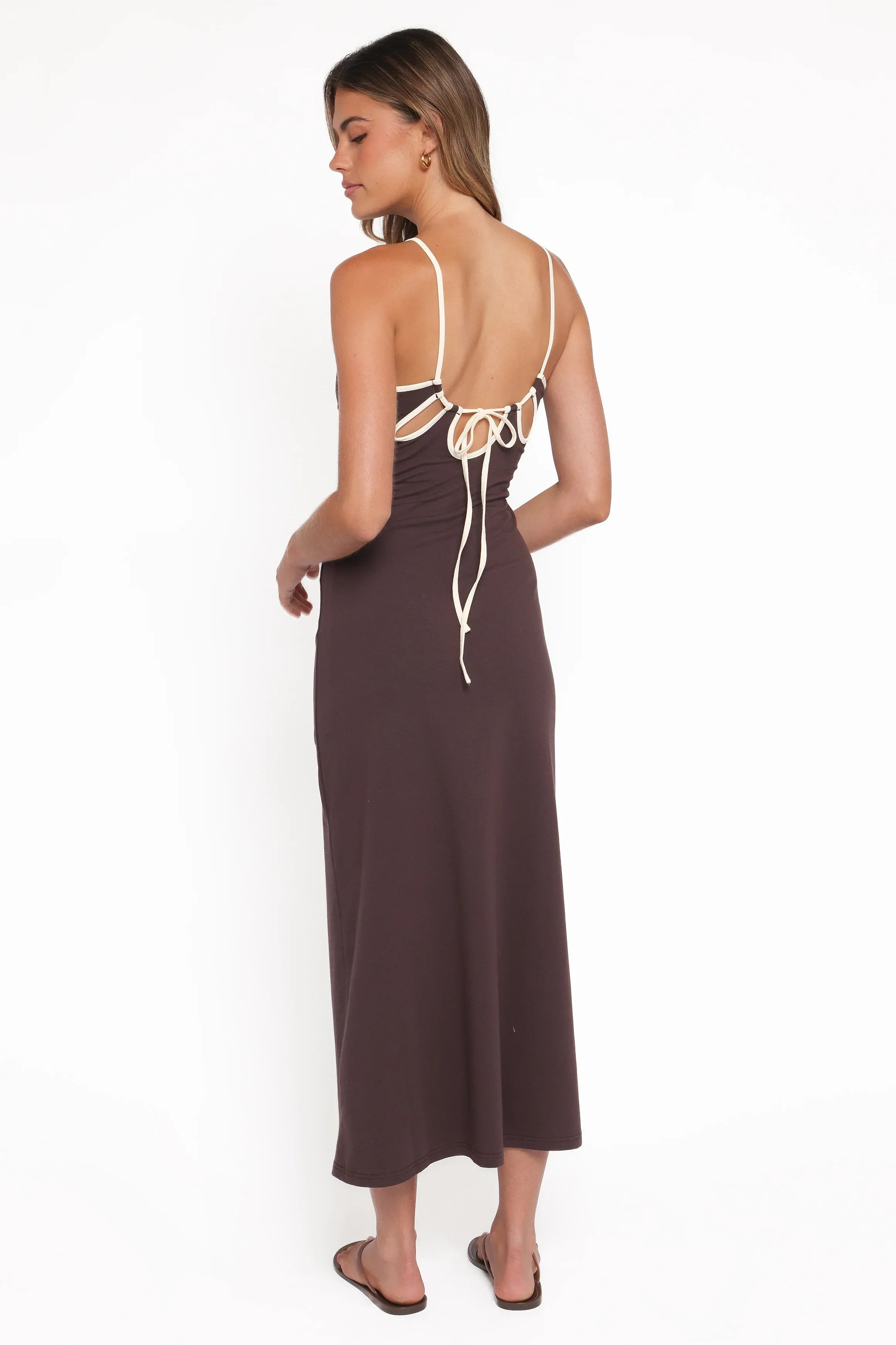 Robe longue Fiona - Espresso