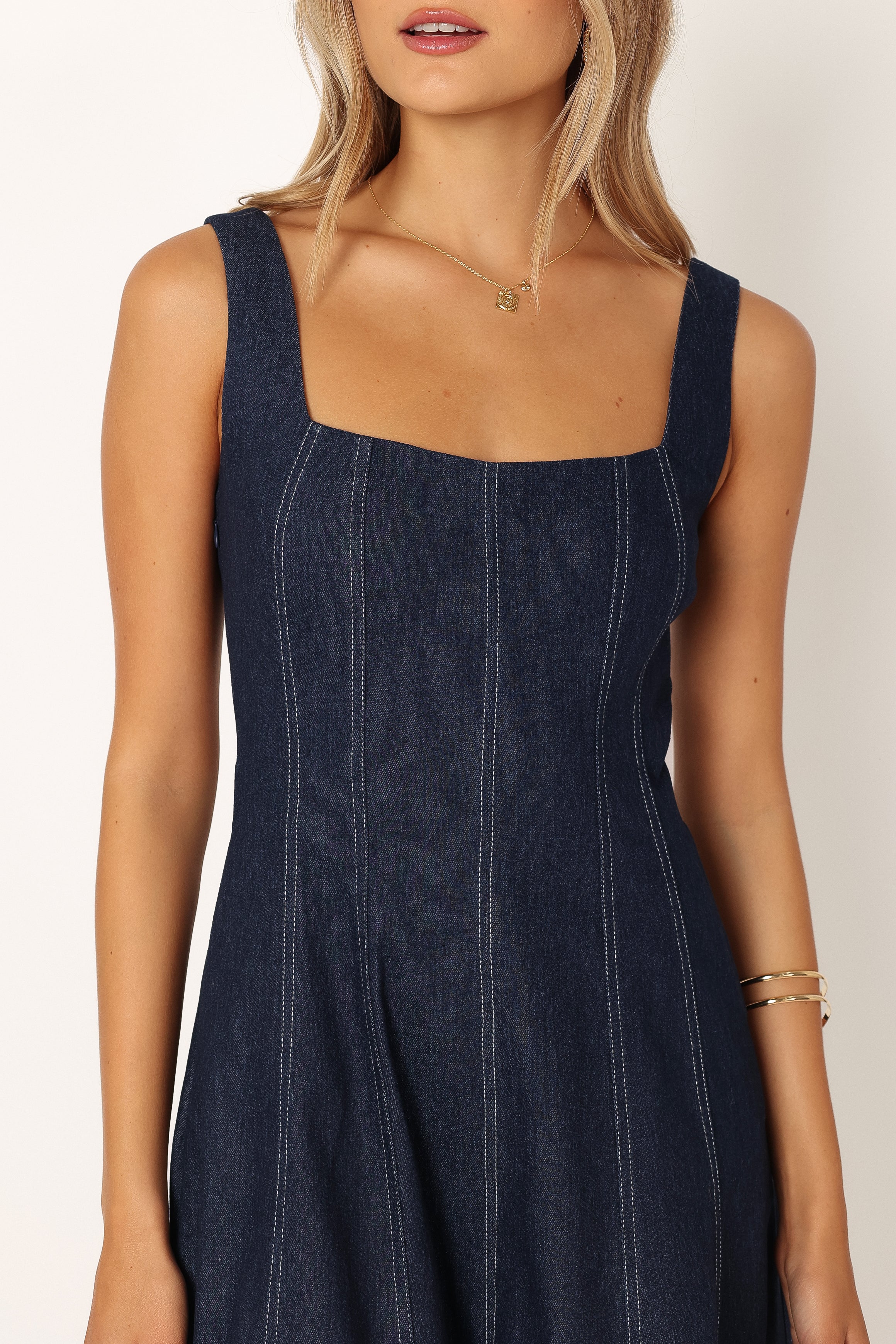 Robe Midi Callum - Denim Foncé
