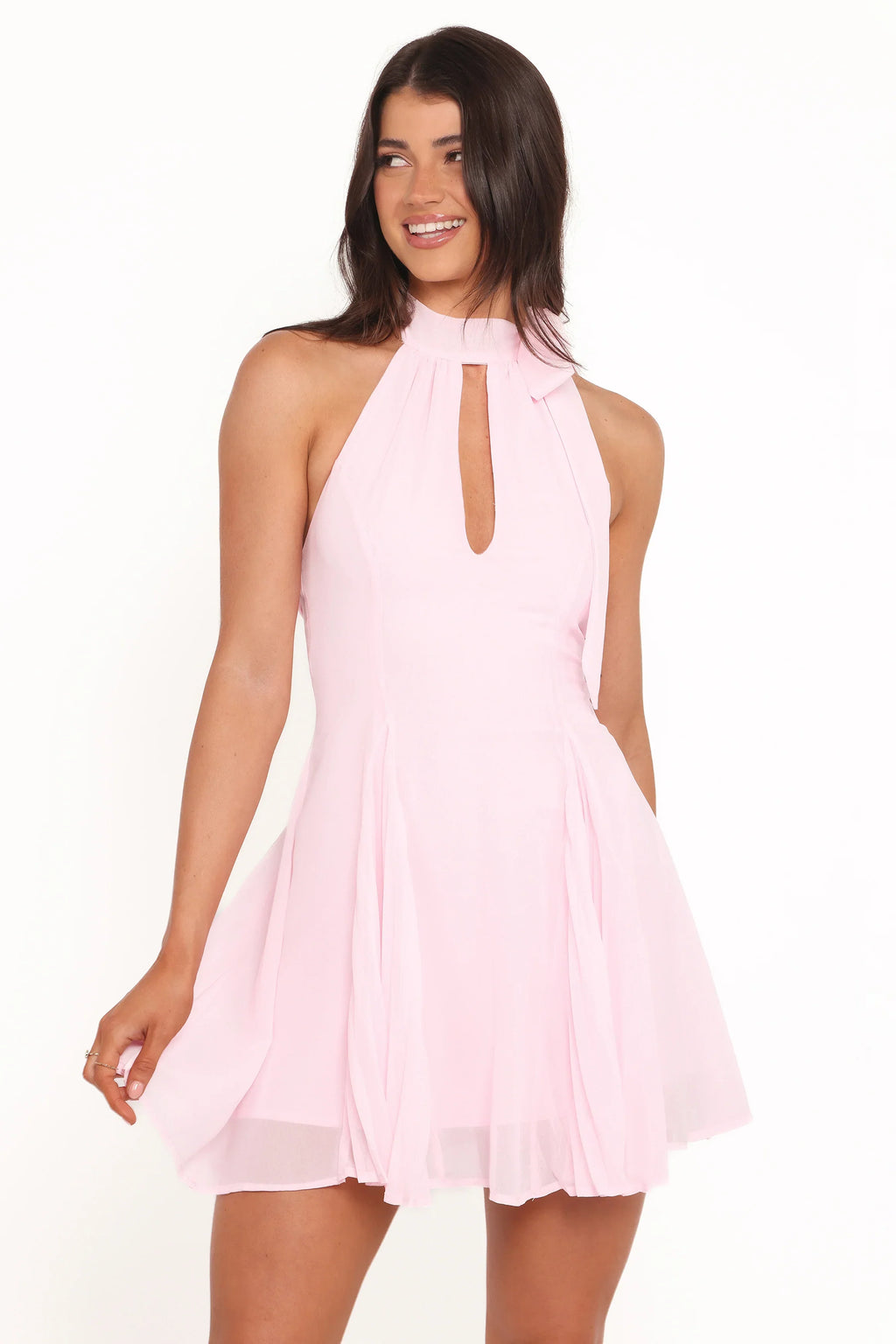 Robe courte Elaine - Rose bonbon