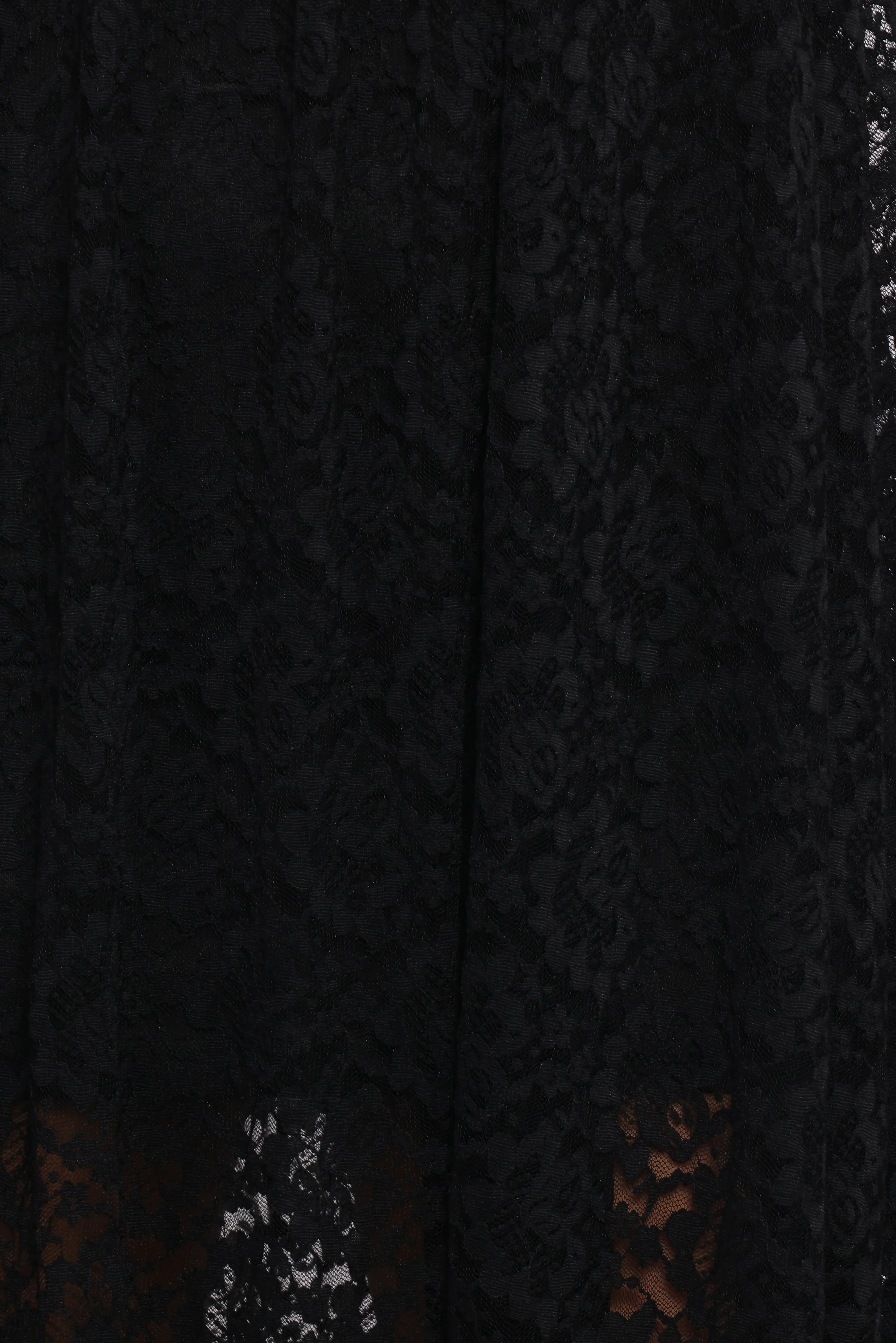 Robe longue Davina - Dentelle noire