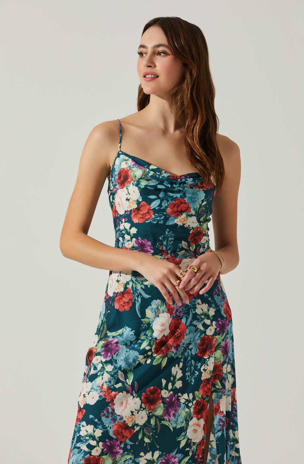 Robe midi florale Gaia