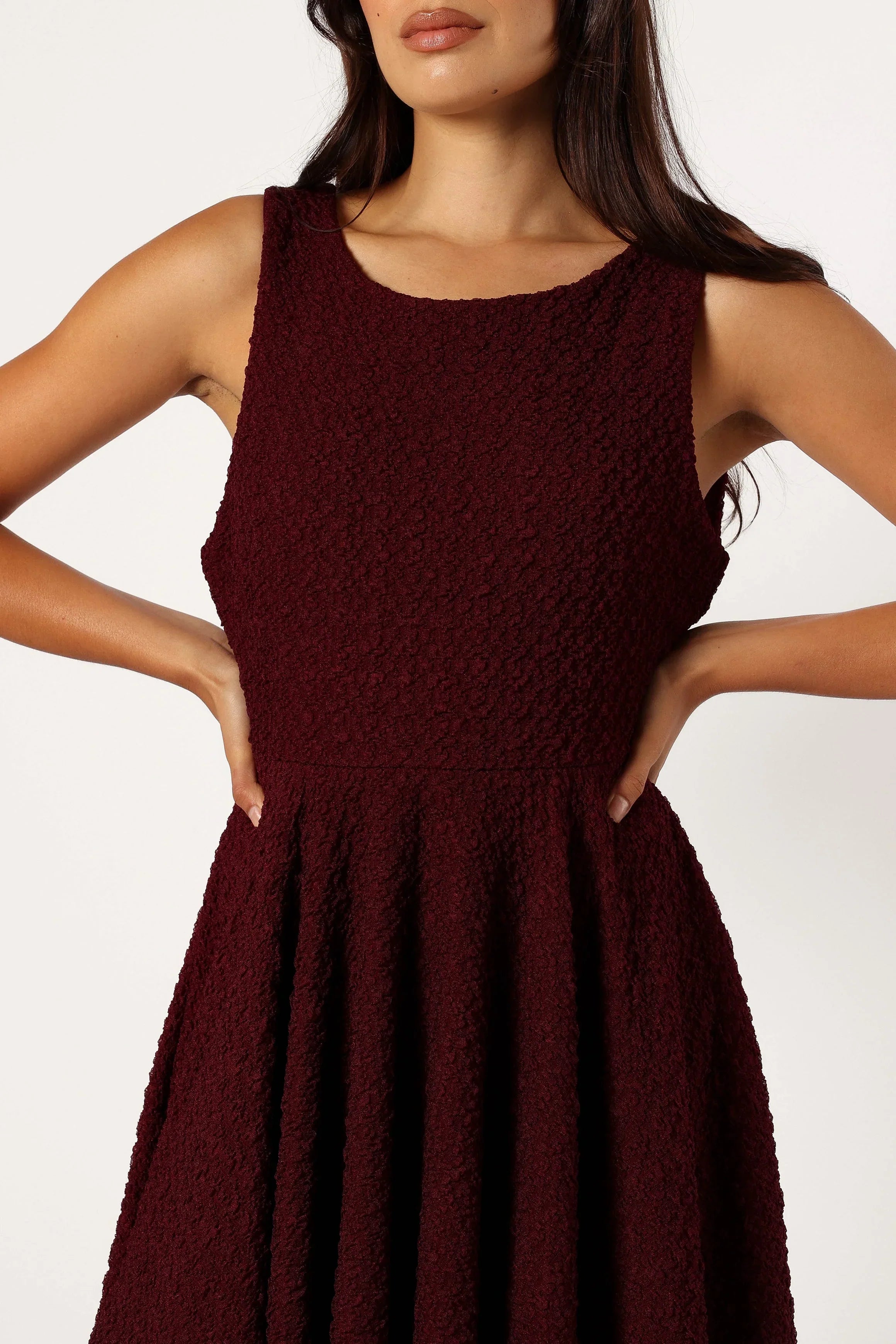 Mini-robe Margaret - Bordeaux