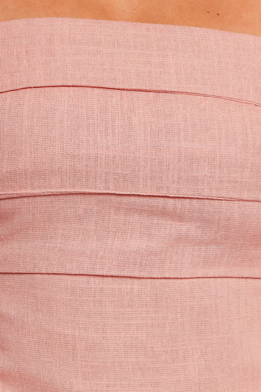 Robe midi à nouer sur les épaules Patterson - Rose poudré