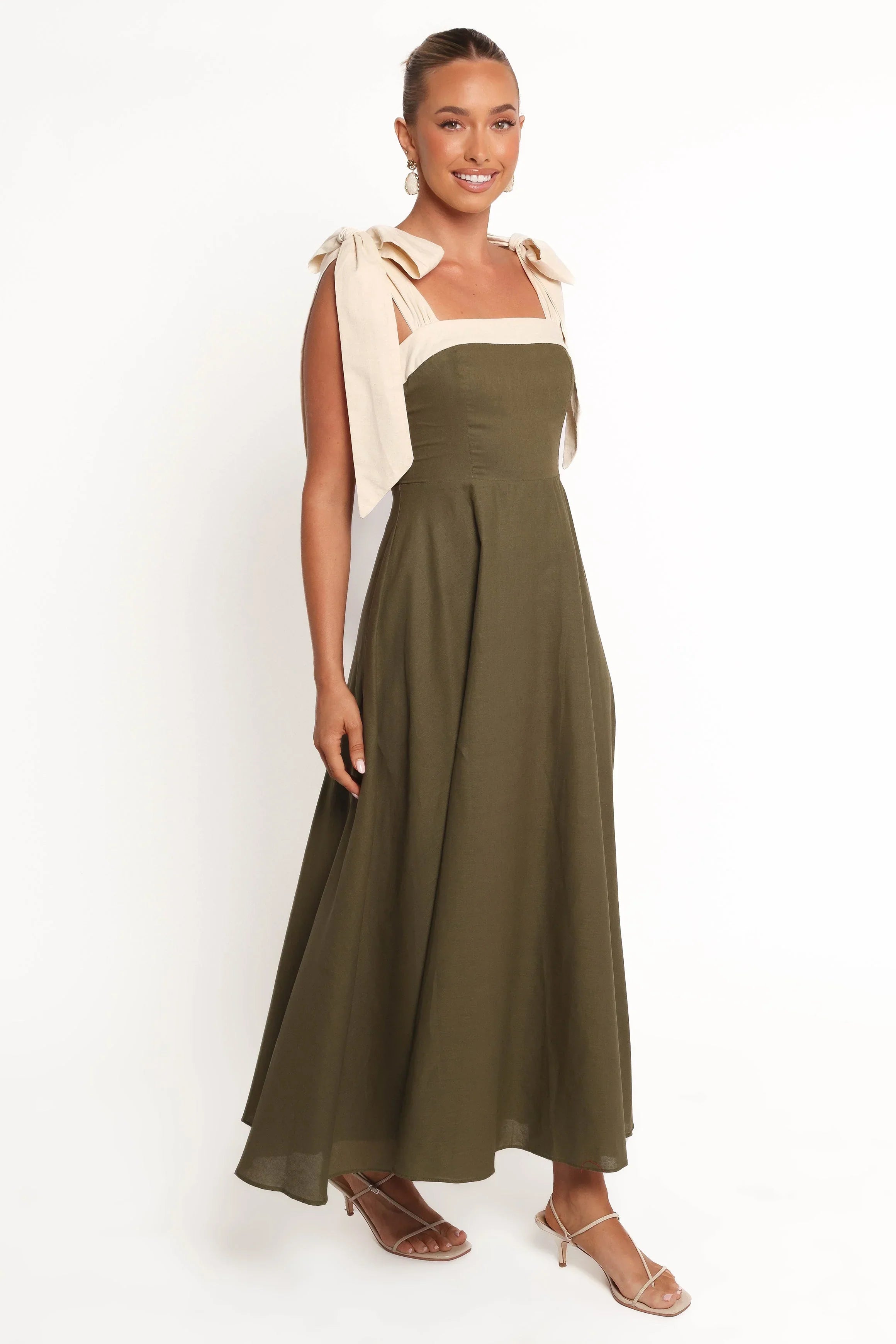 Olinda Midi Dress - Olive
