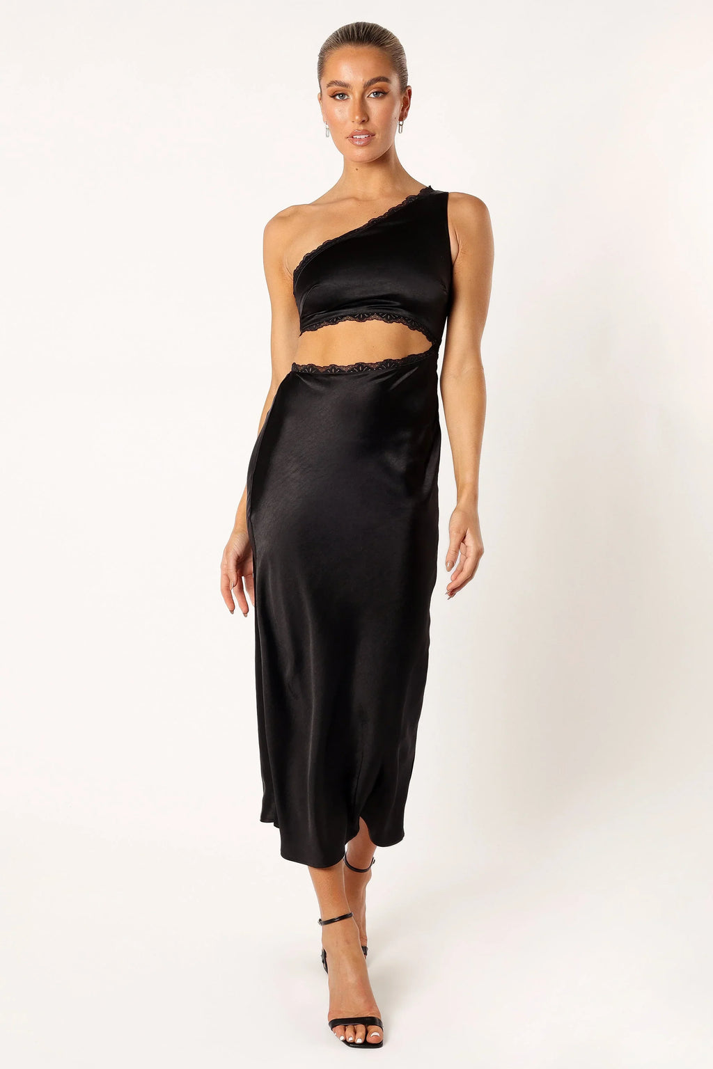 Robe midi longue Alta - Noir
