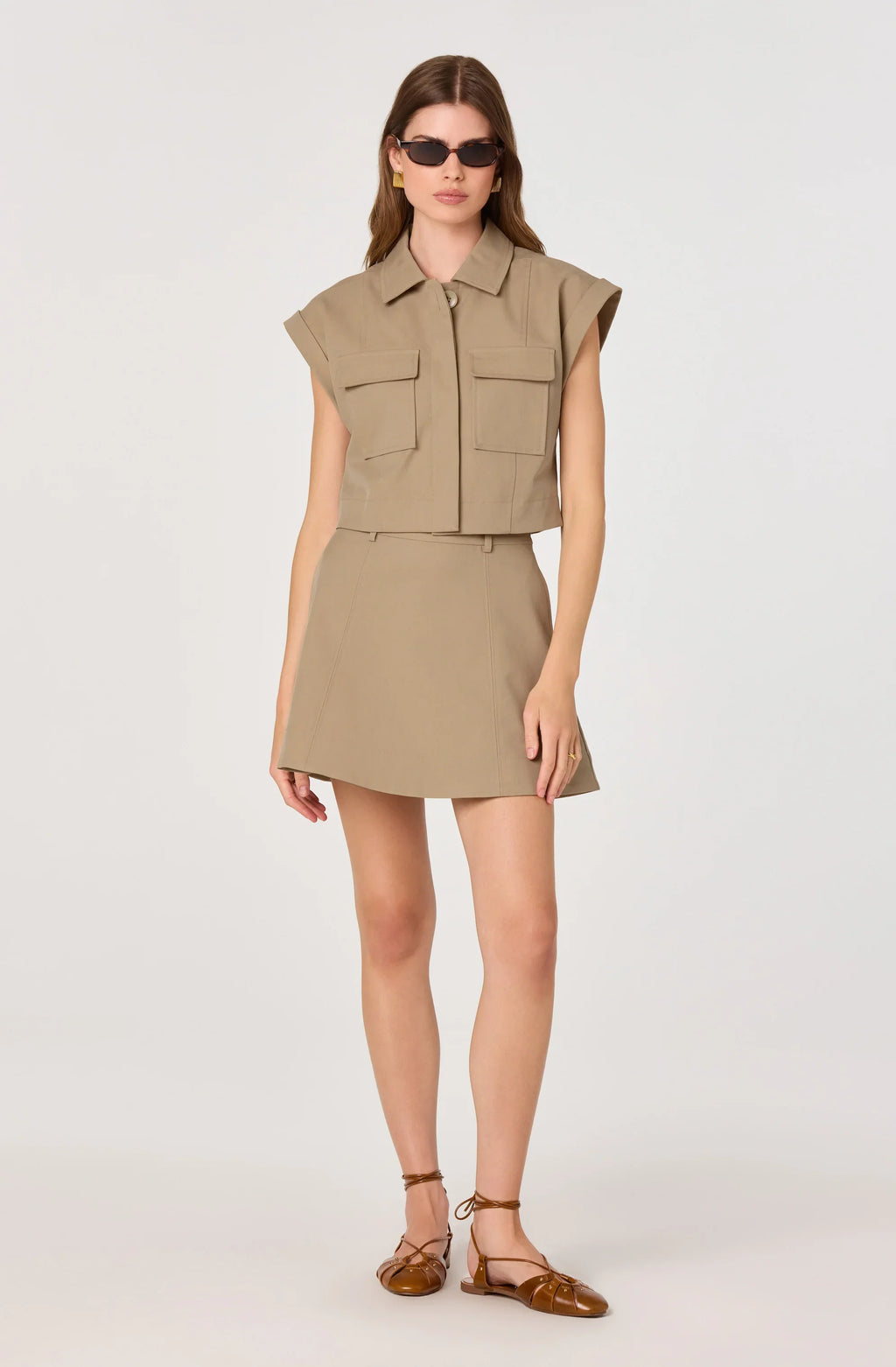 Cairn Woven A-Line Mini Skirt