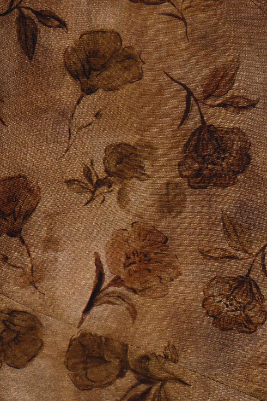 Robe midi Fia - Fleurs mordorées