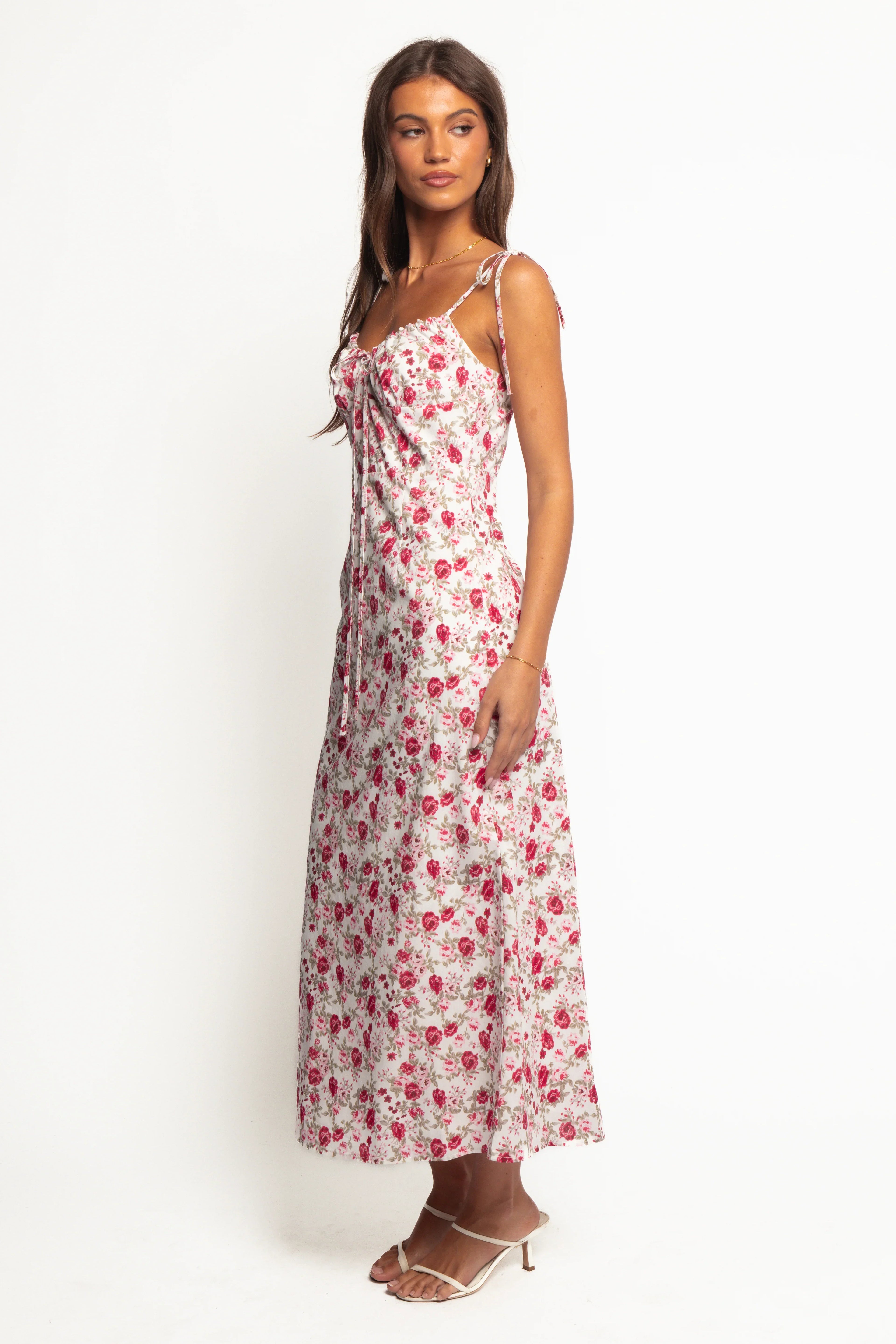 Robe midi Imelda - Imprimé rose