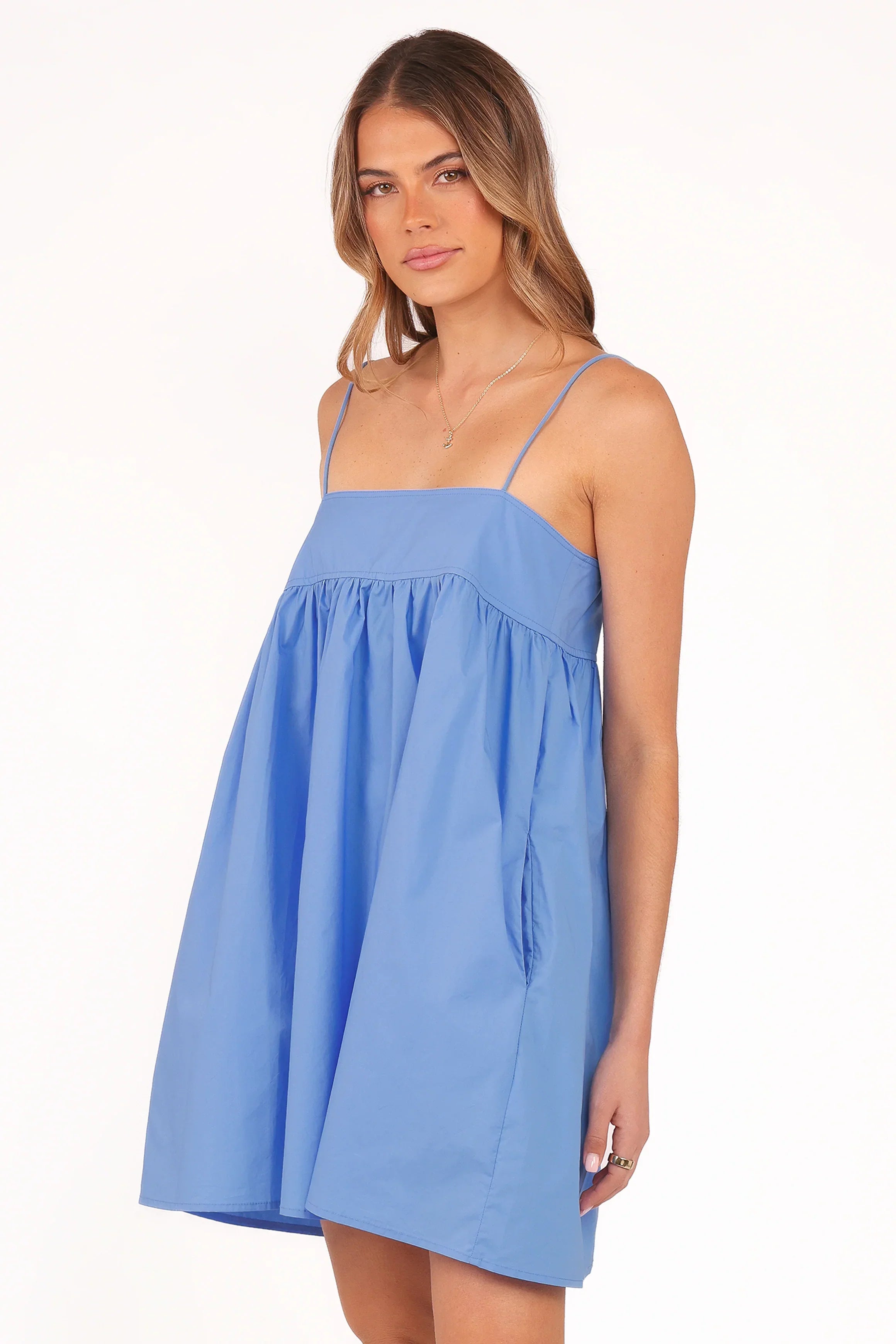 Mini-robe Serina - Bleu