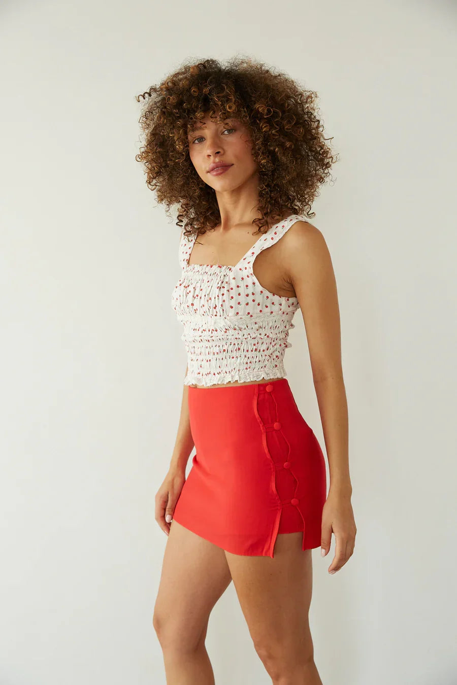Mini-jupe-short Beck Bouton