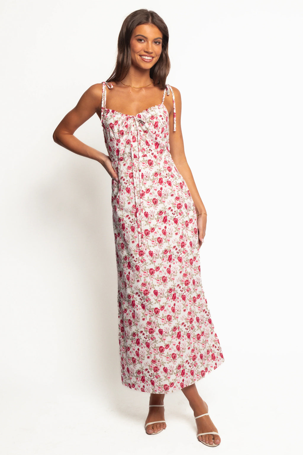 Robe midi Imelda - Imprimé rose