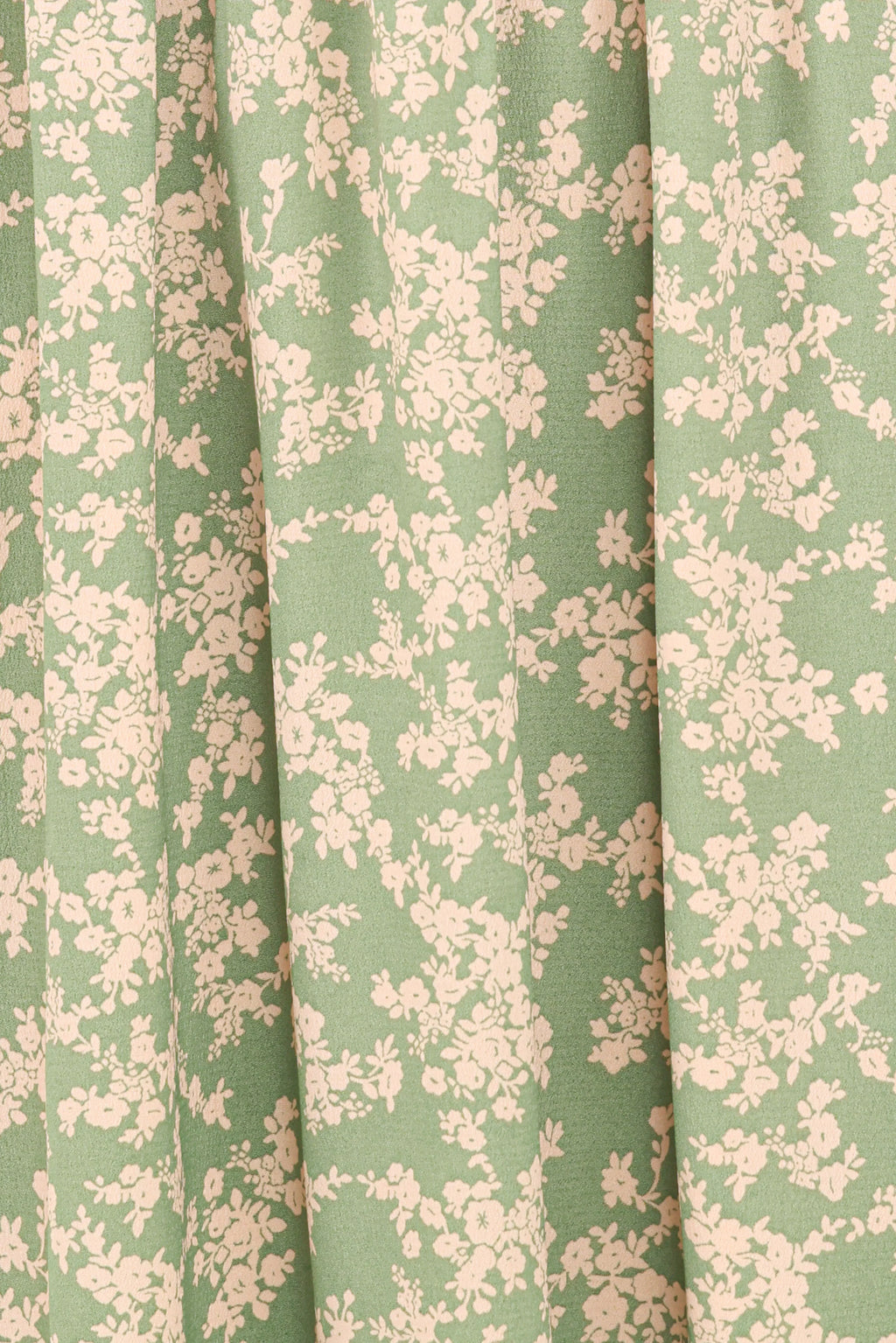 Robe midi Ashara à manches longues - Imprimé floral vert