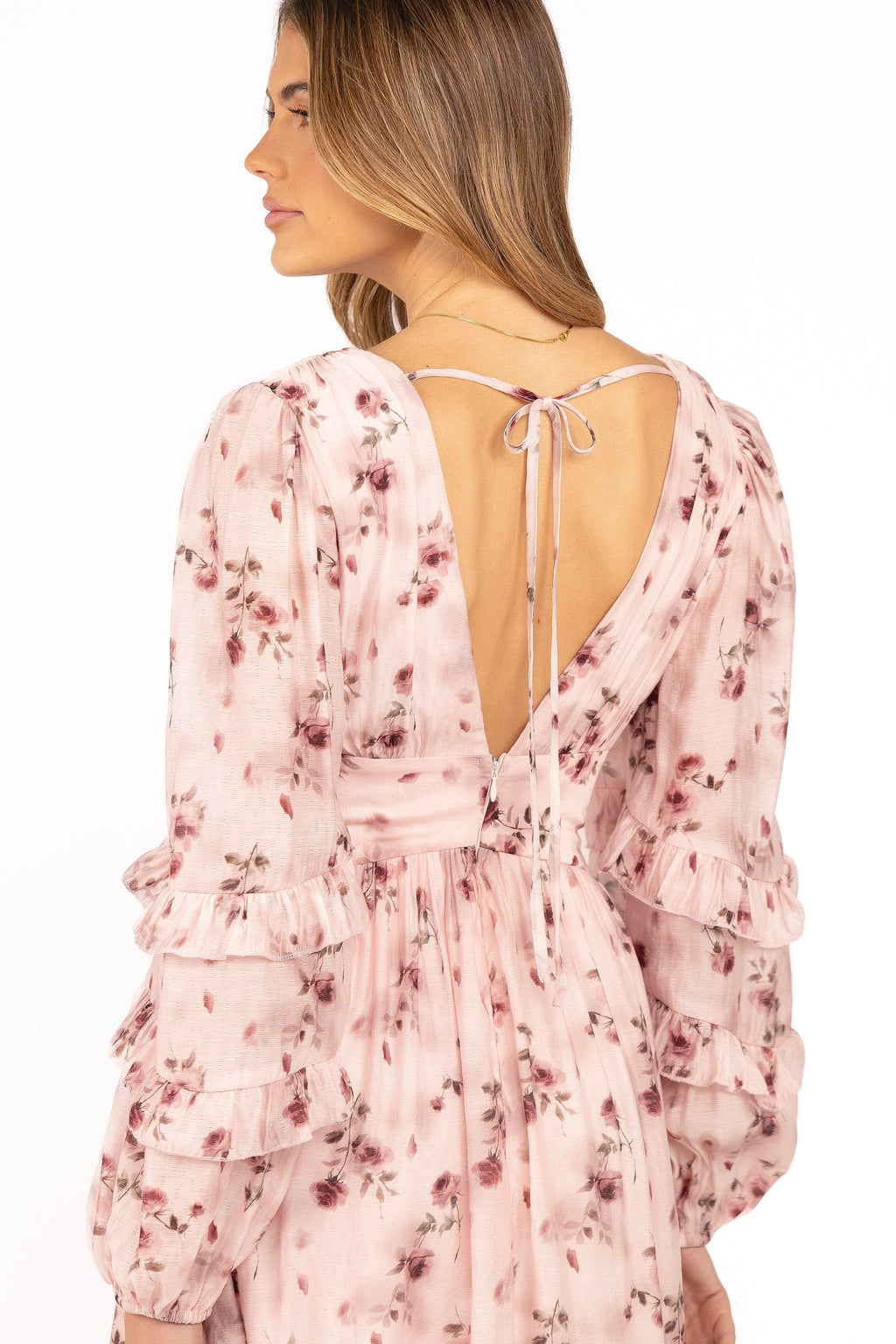 Robe longue Vayla - Rose vif