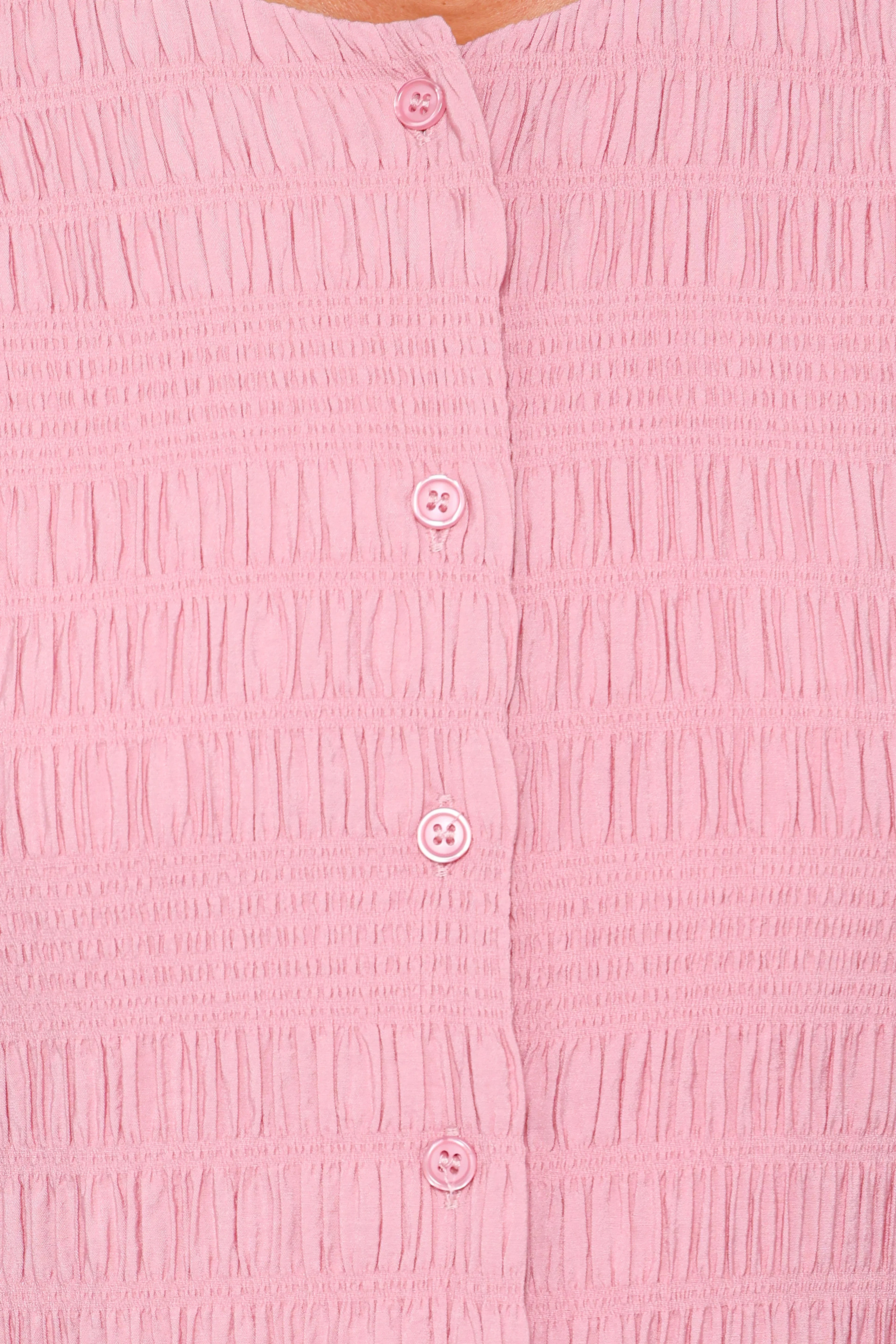 Mini-robe Amaya à manches longues - Rose