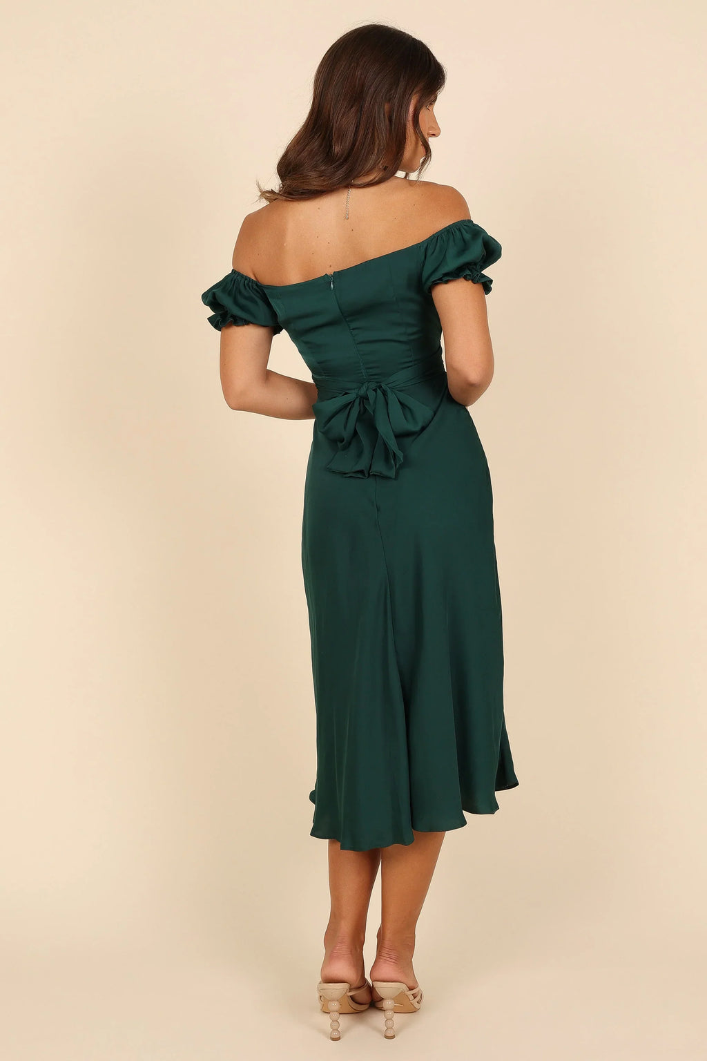 Robe Midi Volants Mickenna Sweetheart - Émeraude
